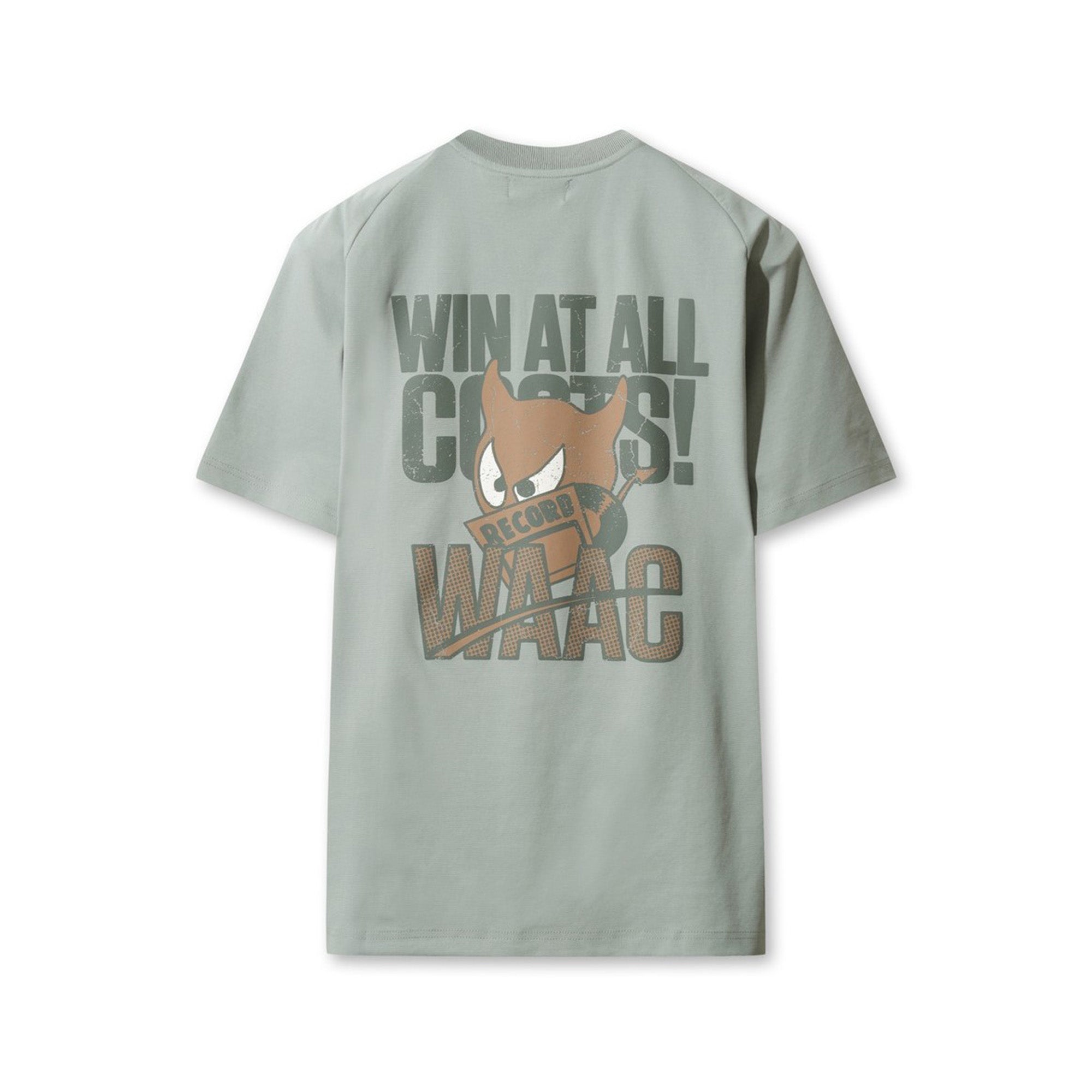 UNISEX WAACKYクルーネックTシャツ カーキ