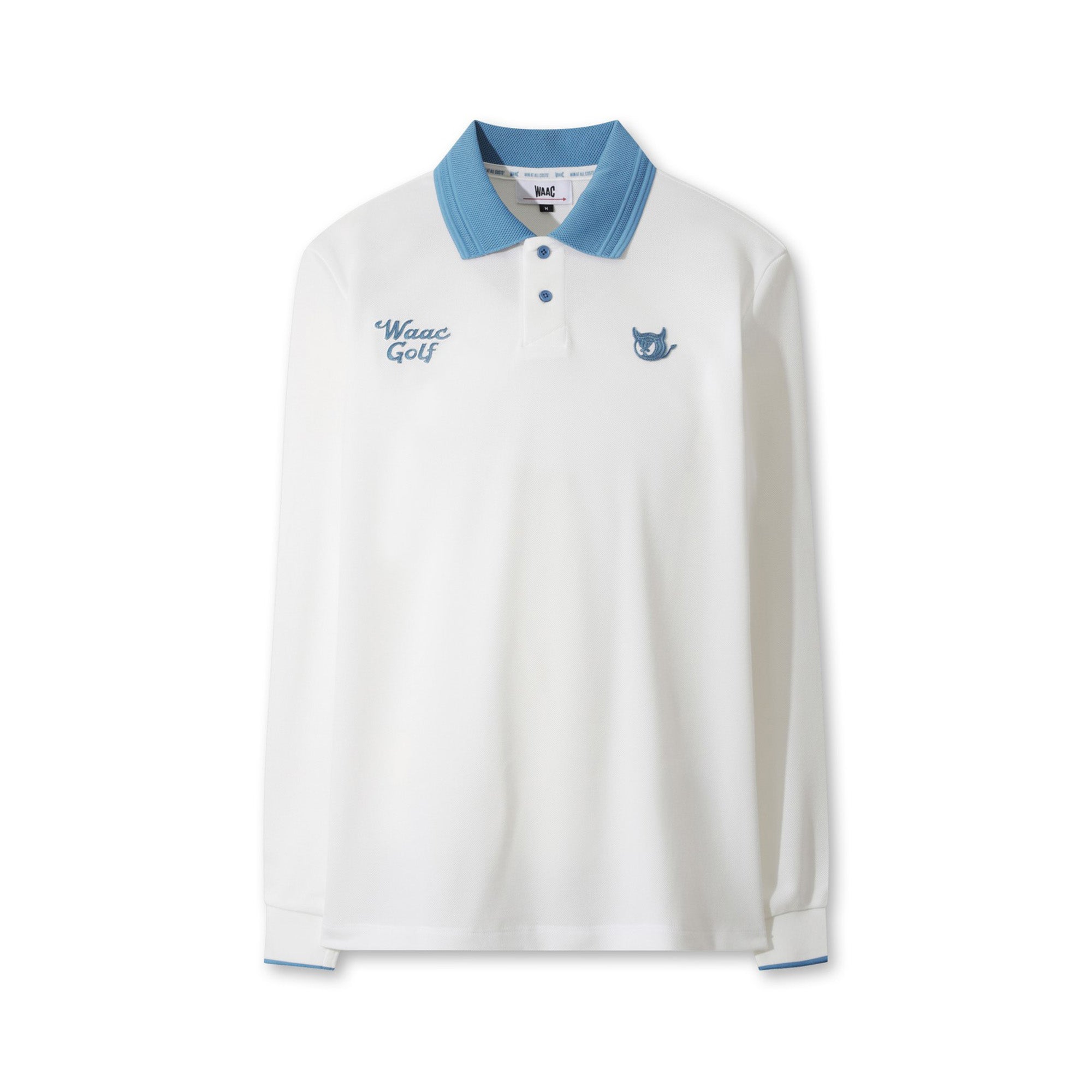 MEN リブカラーポロシャツ アイボリー