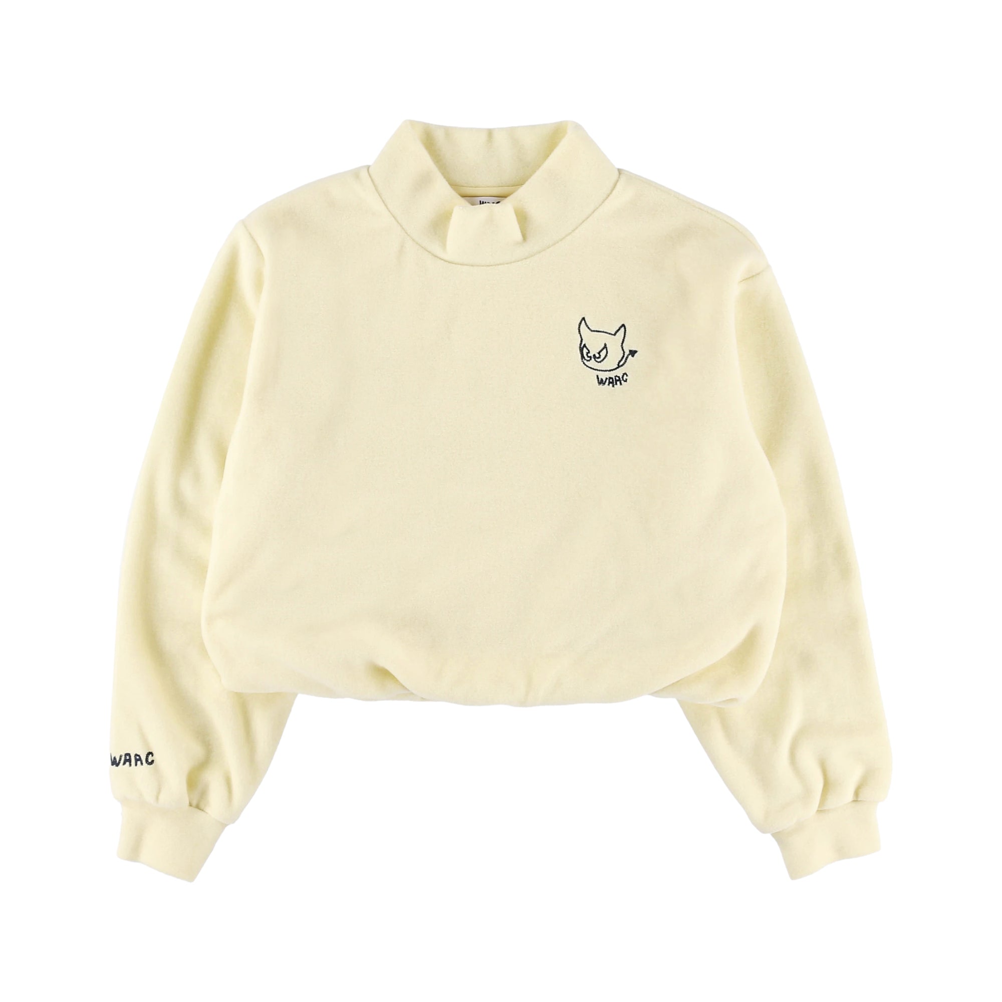 WOMEN トスカーナフリース長袖プルオーバー パウダーイエロー