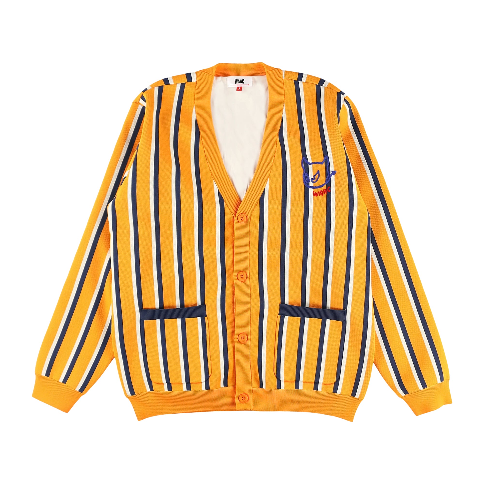 MENS 裏付マイクロスリームカーディガン マスタード/072234731