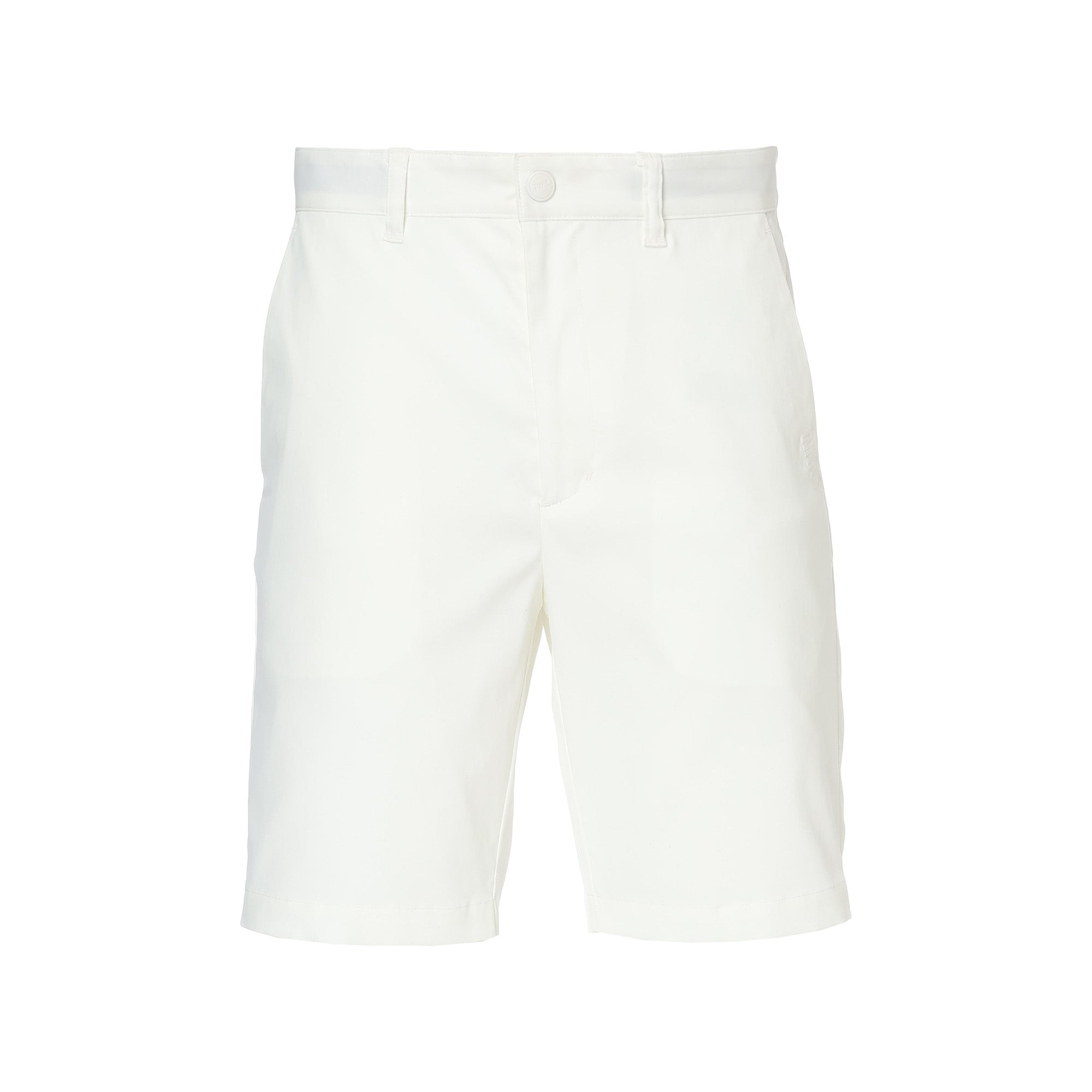 MEN スパンライク チノハーフパンツ ホワイト