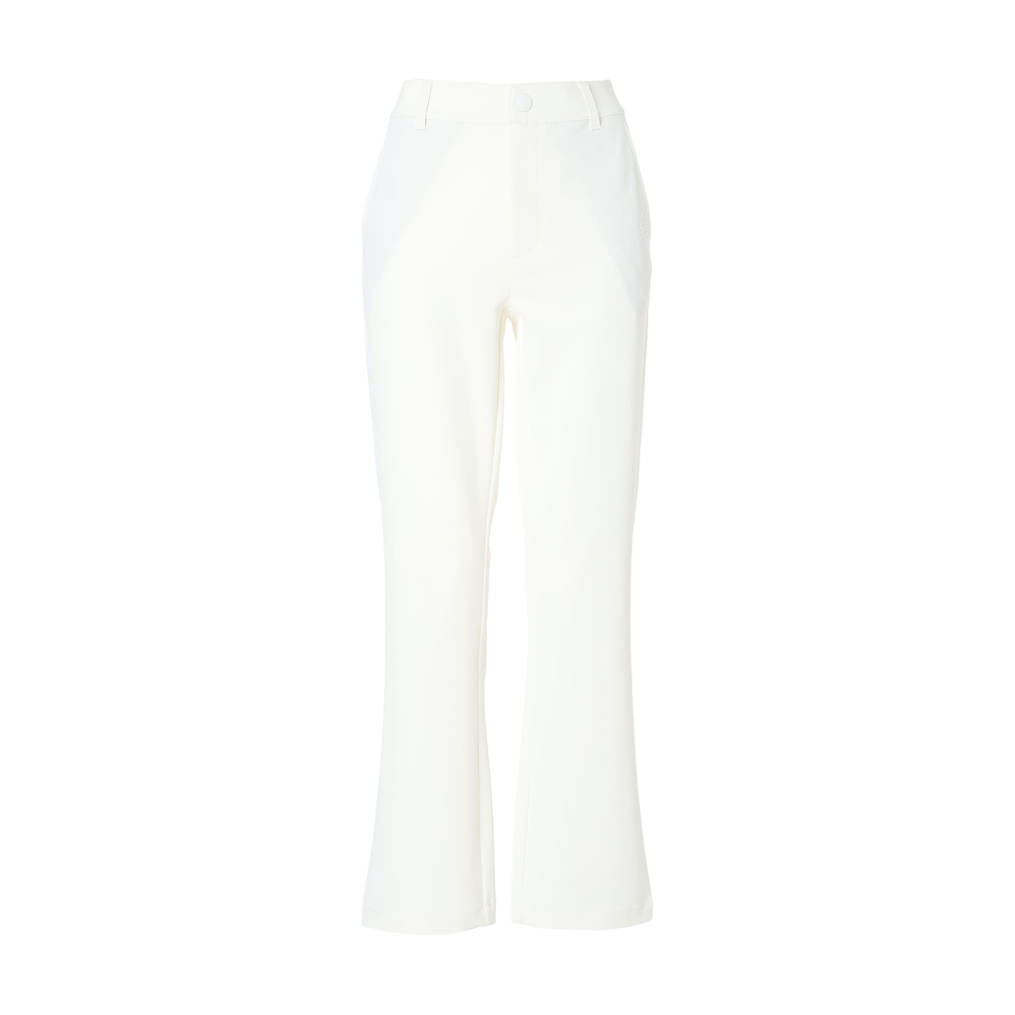 WOMEN 2WAYストレッチ セミフレアパンツ ホワイト