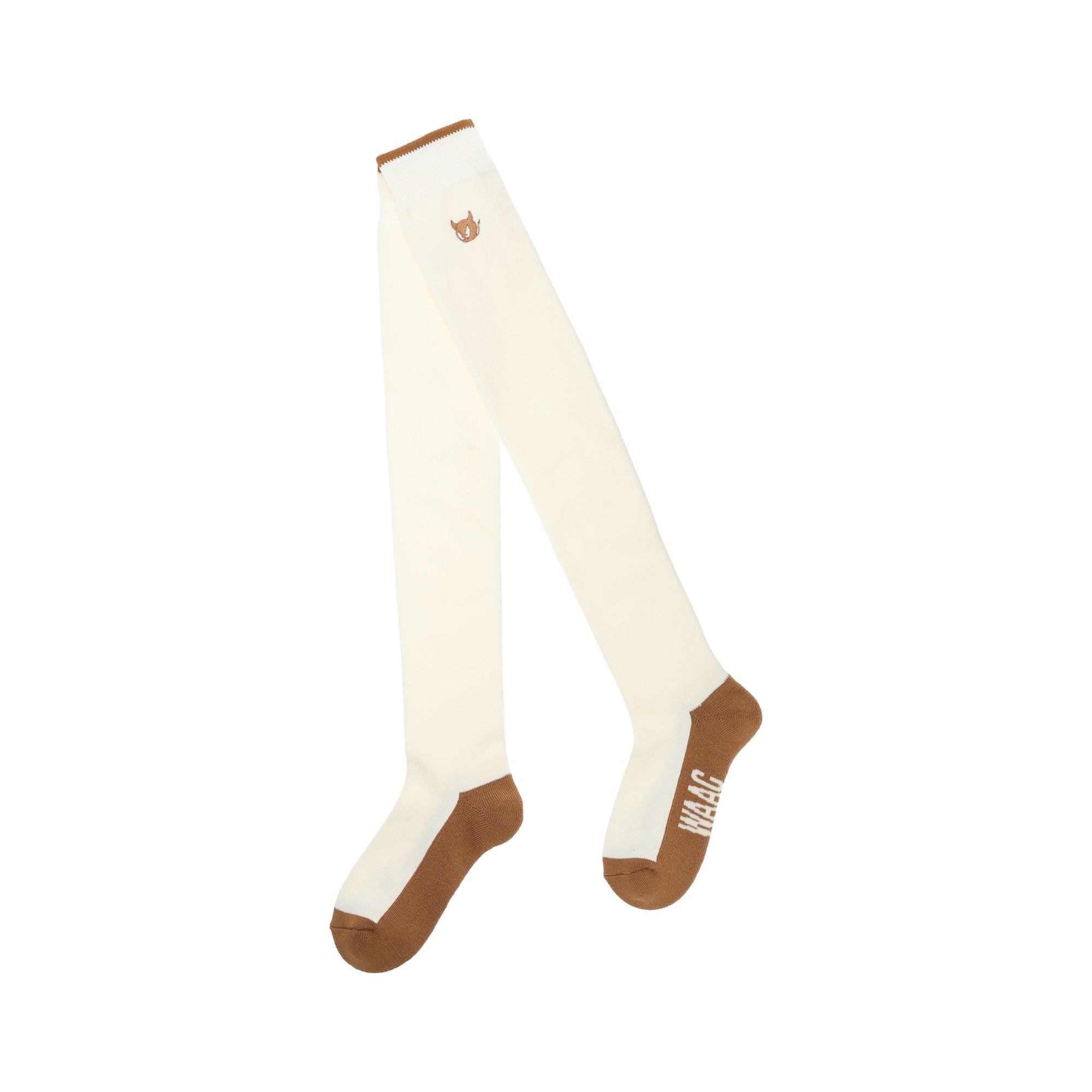 WOMENS ベーシックニーハイソックス ホワイト/072244843