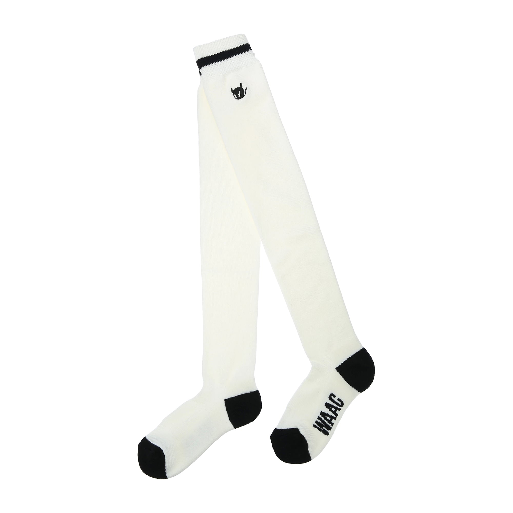 WOMENS パークリン綿混 ニーハイソックス ホワイト/072242846