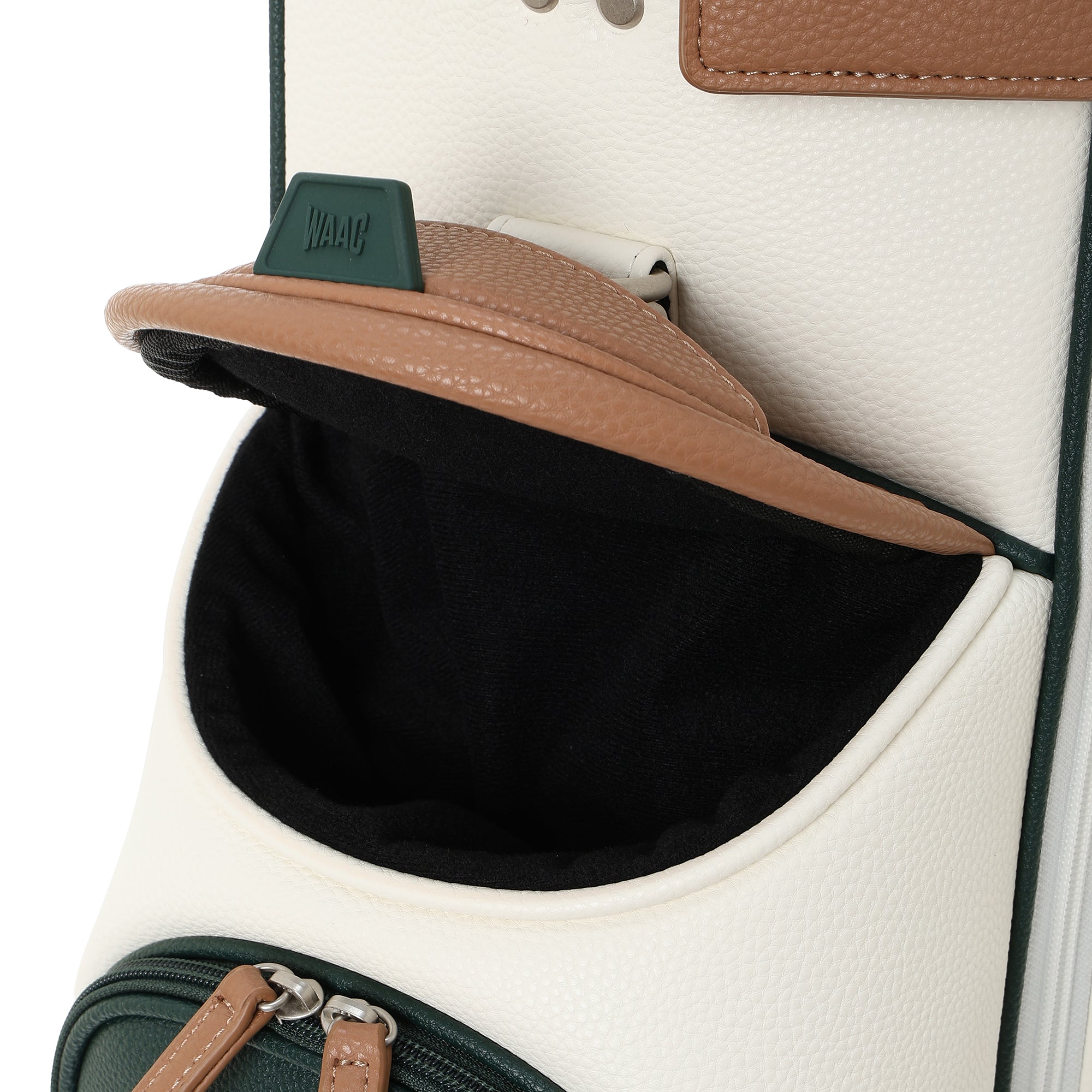 Grainy Synthetic Leather キャディバッグ ネイビー
