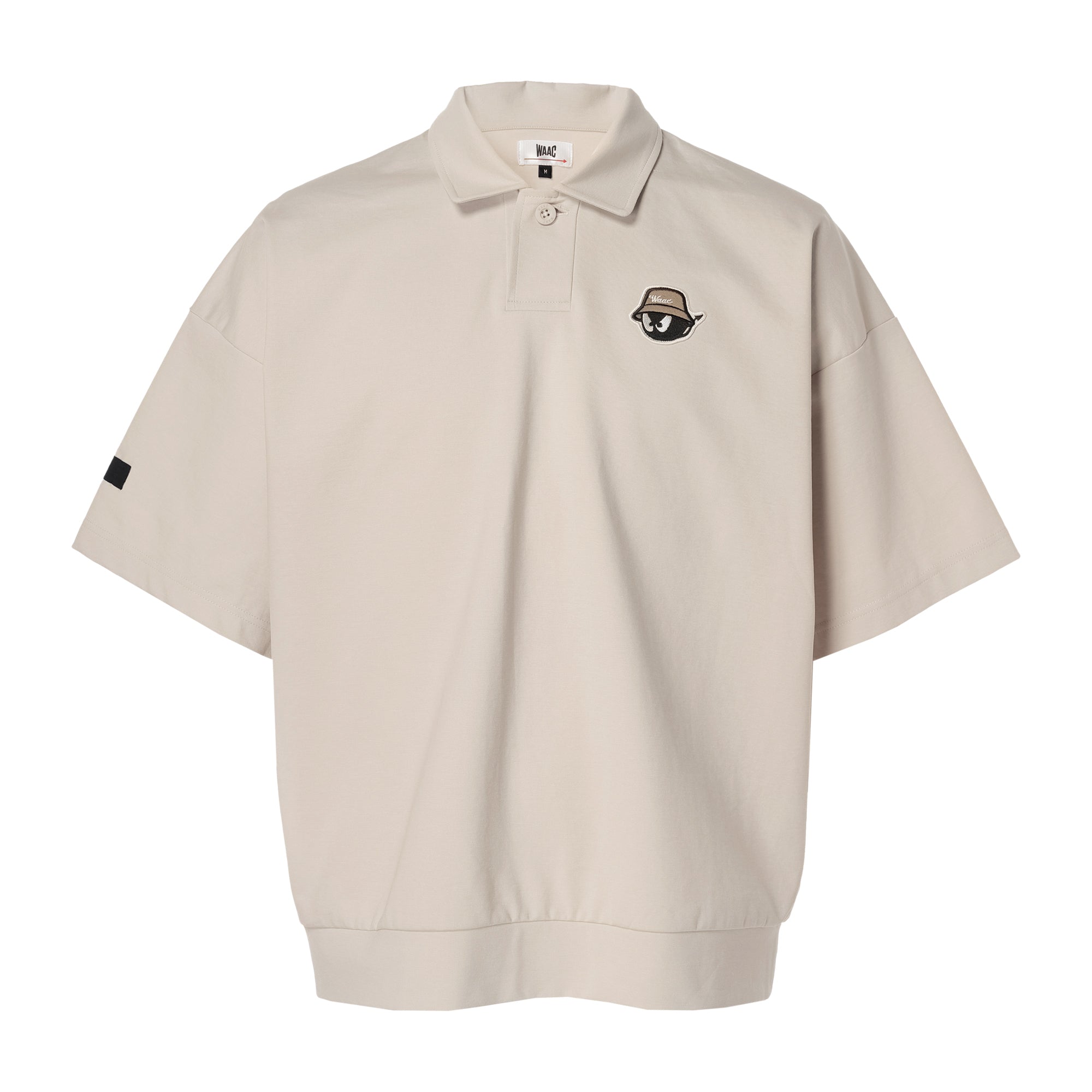 MEN ライトストレッチポンチ 半袖ポロシャツ アイボリー