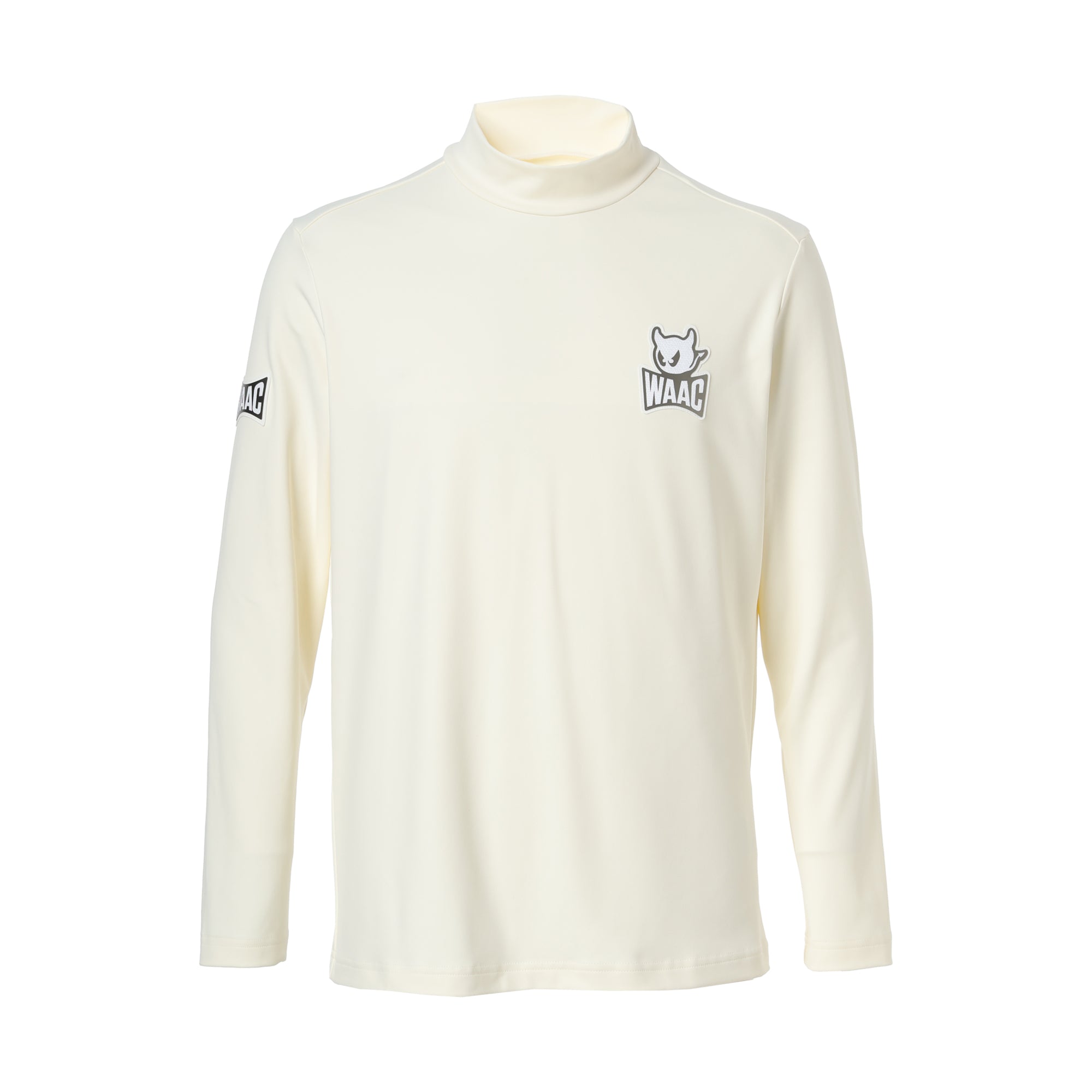 MENS PLAYERS EDITION BASIC裏起毛ベア天竺 長袖モックネック アイボリー/072244002