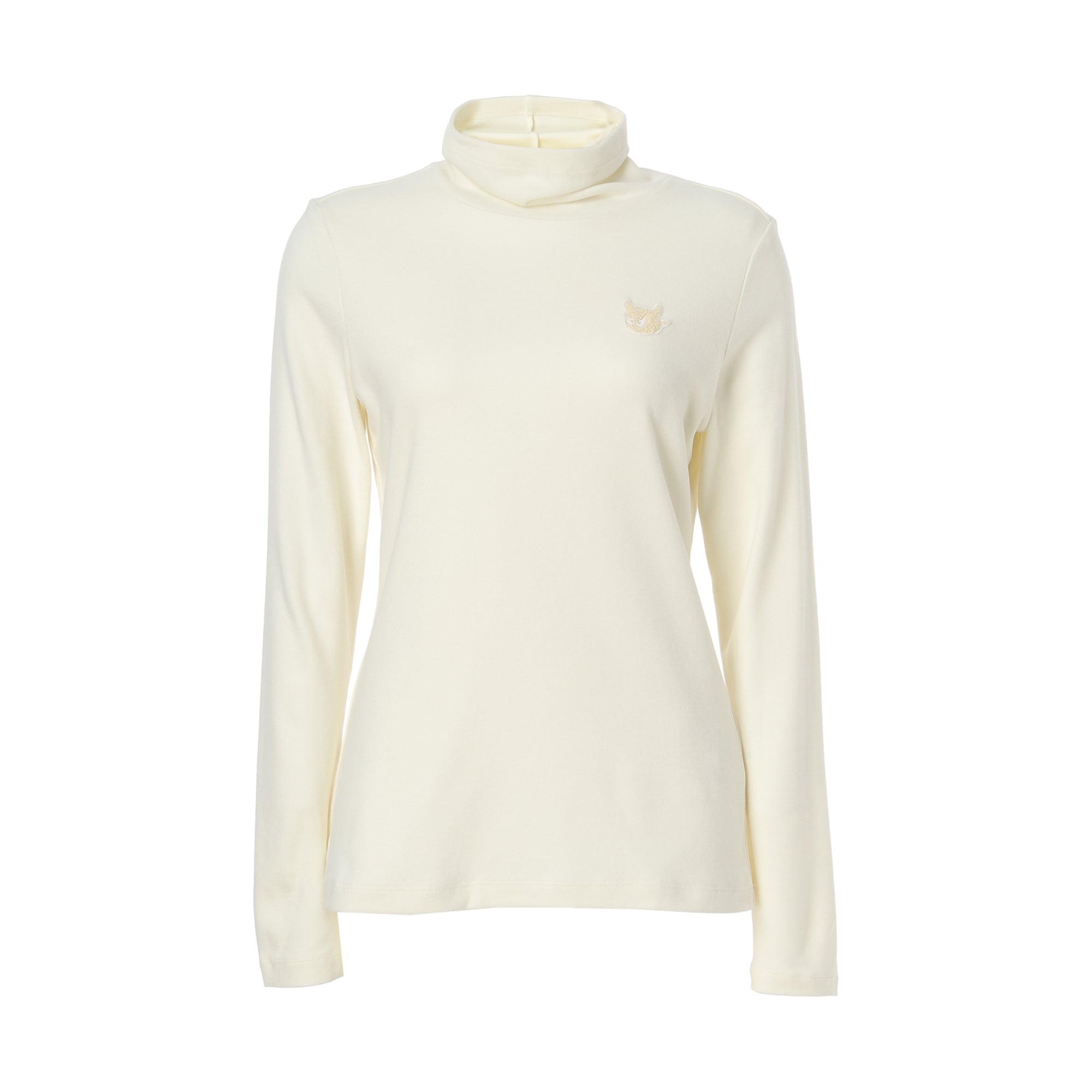 WOMENS AC/Rソフト起毛 長袖ハイネック アイボリー/072244080