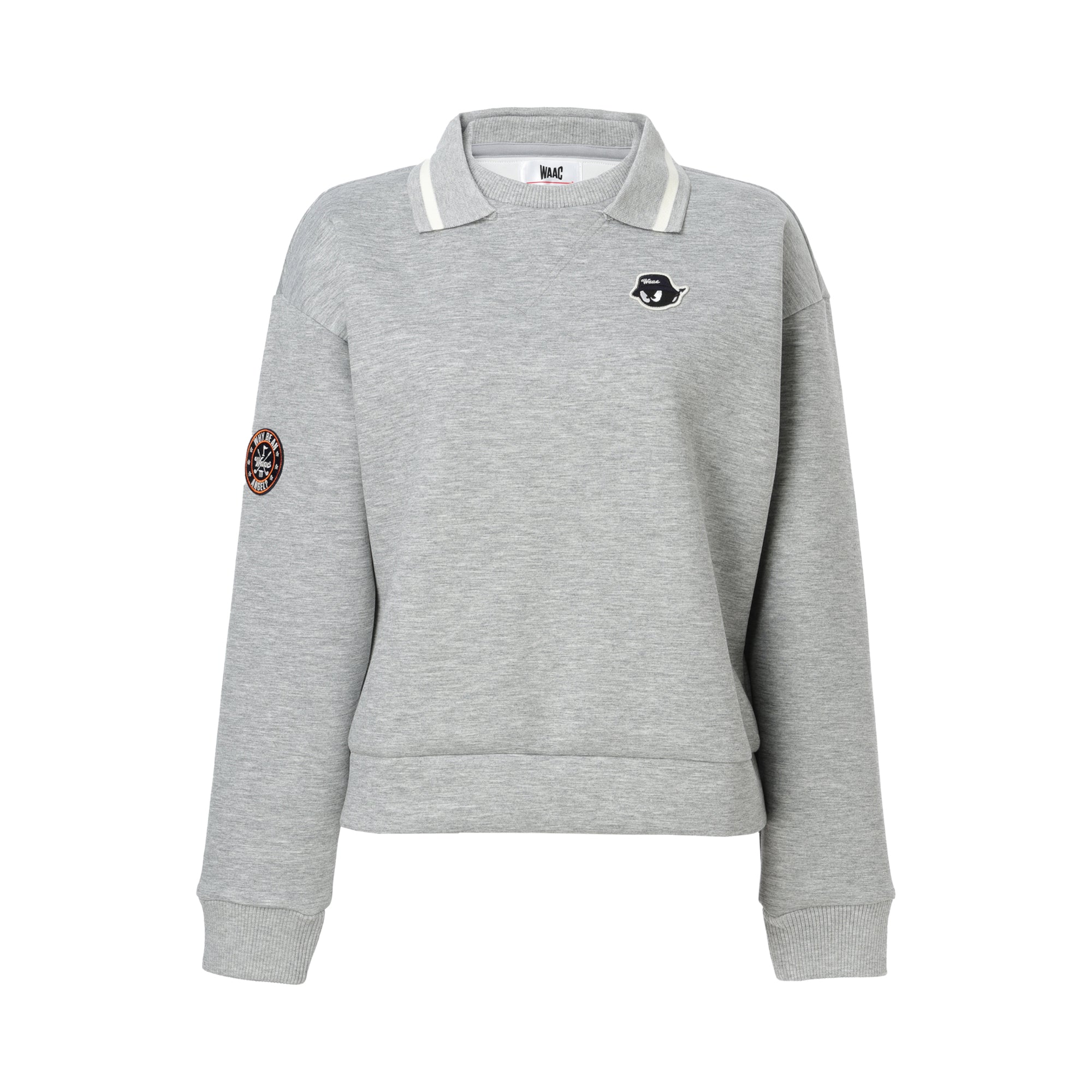 WOMENS カラーダンボールスウェット グレー/072244081