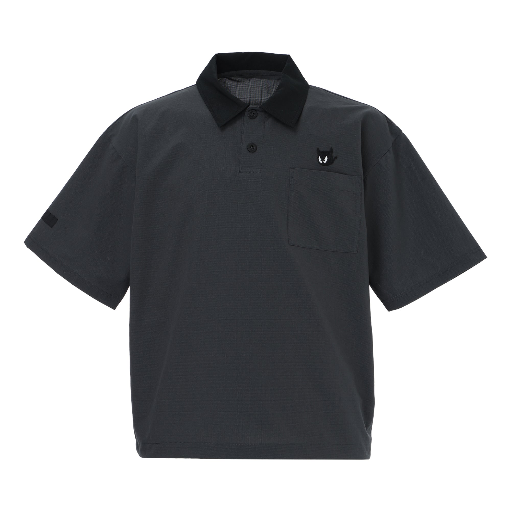 MEN ミニリップストップAirシャツ チャコール