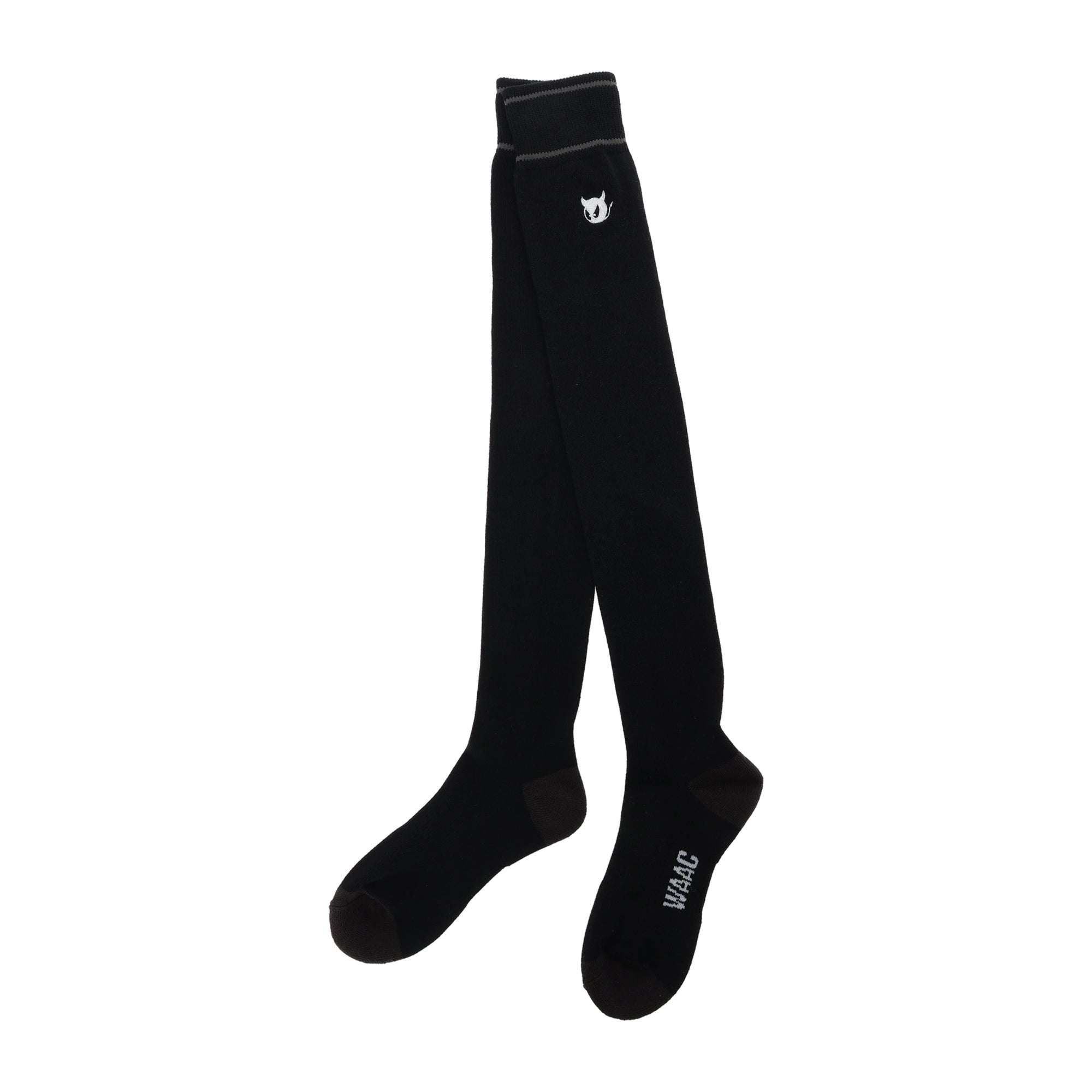 WOMENS ニーハイソックス ブラック/072242840