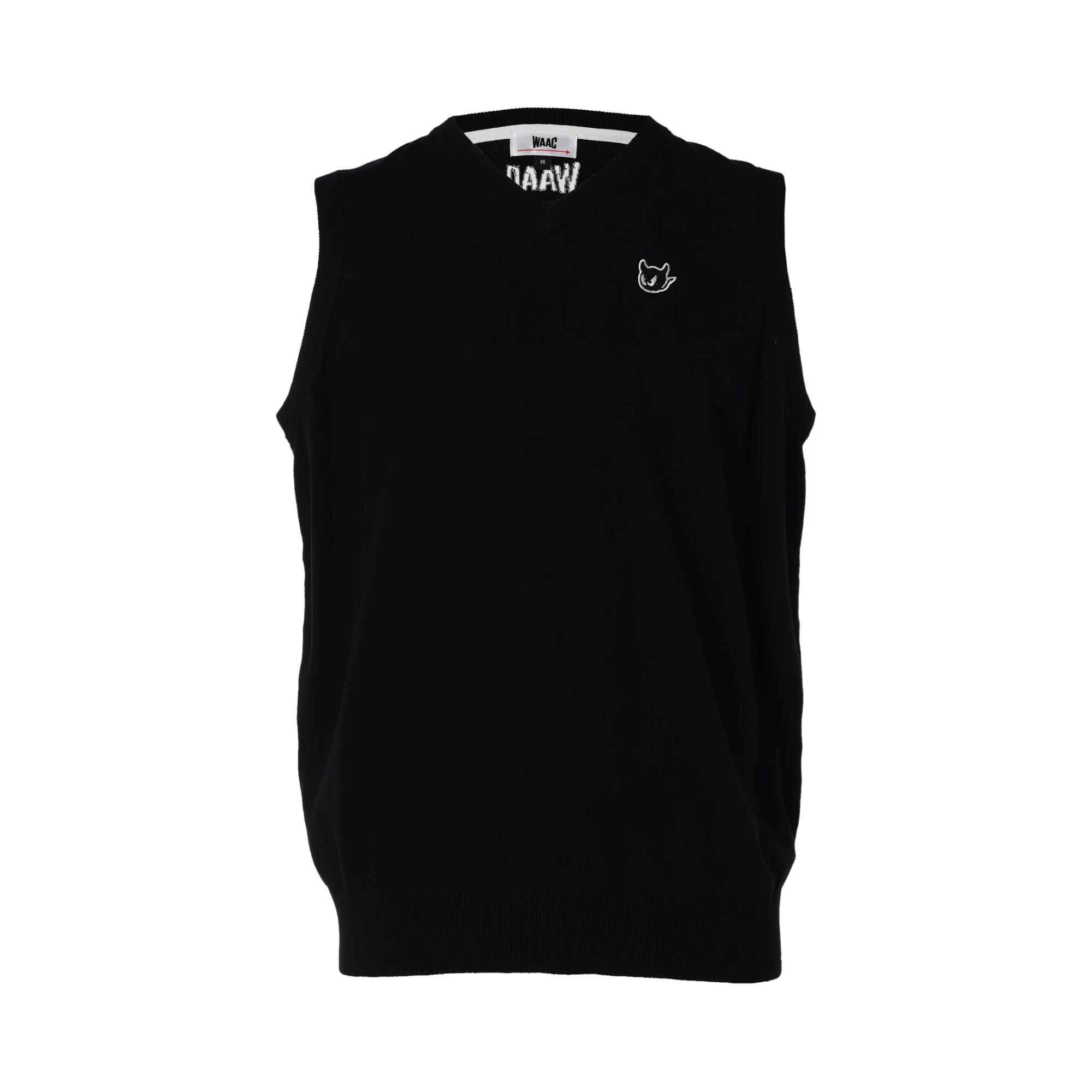 MENS ソフトタッチベーシックニットベスト ブラック/072242712