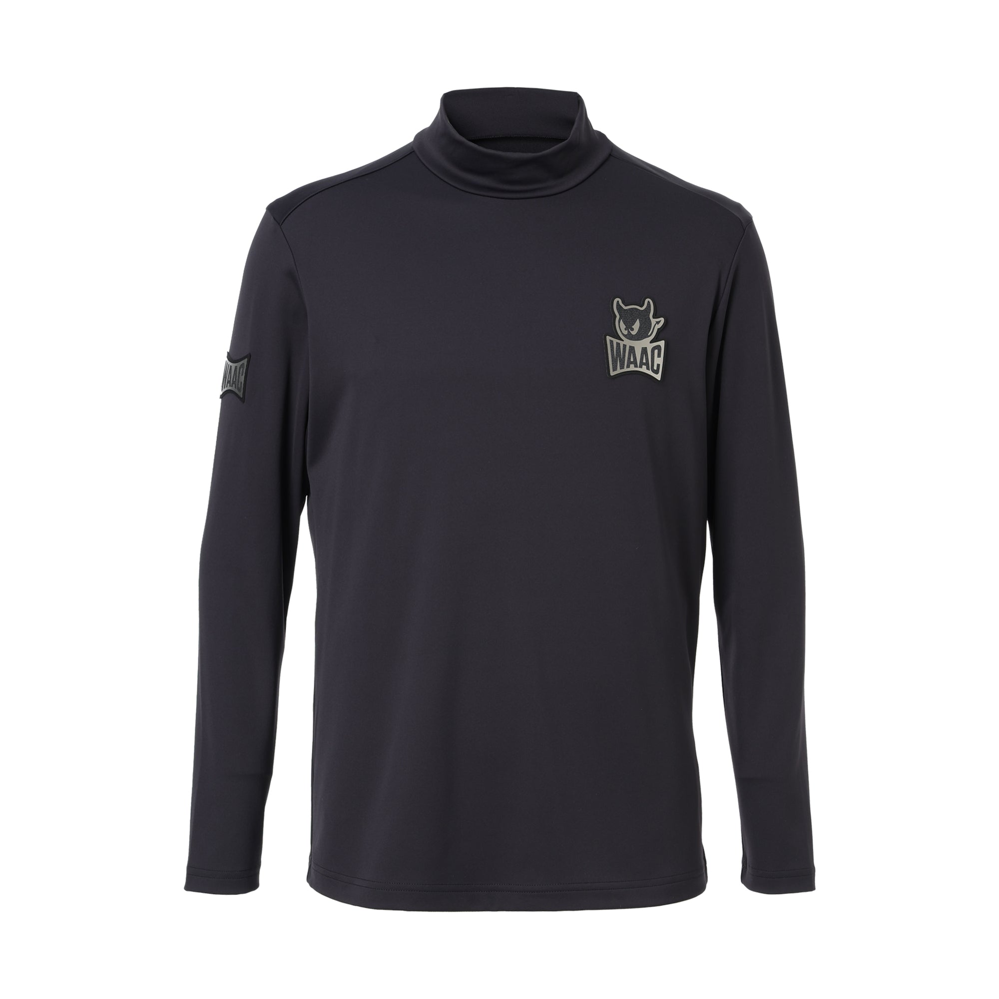 MENS PLAYERS EDITION BASIC裏起毛ベア天竺 長袖モックネック ブラック/072244002