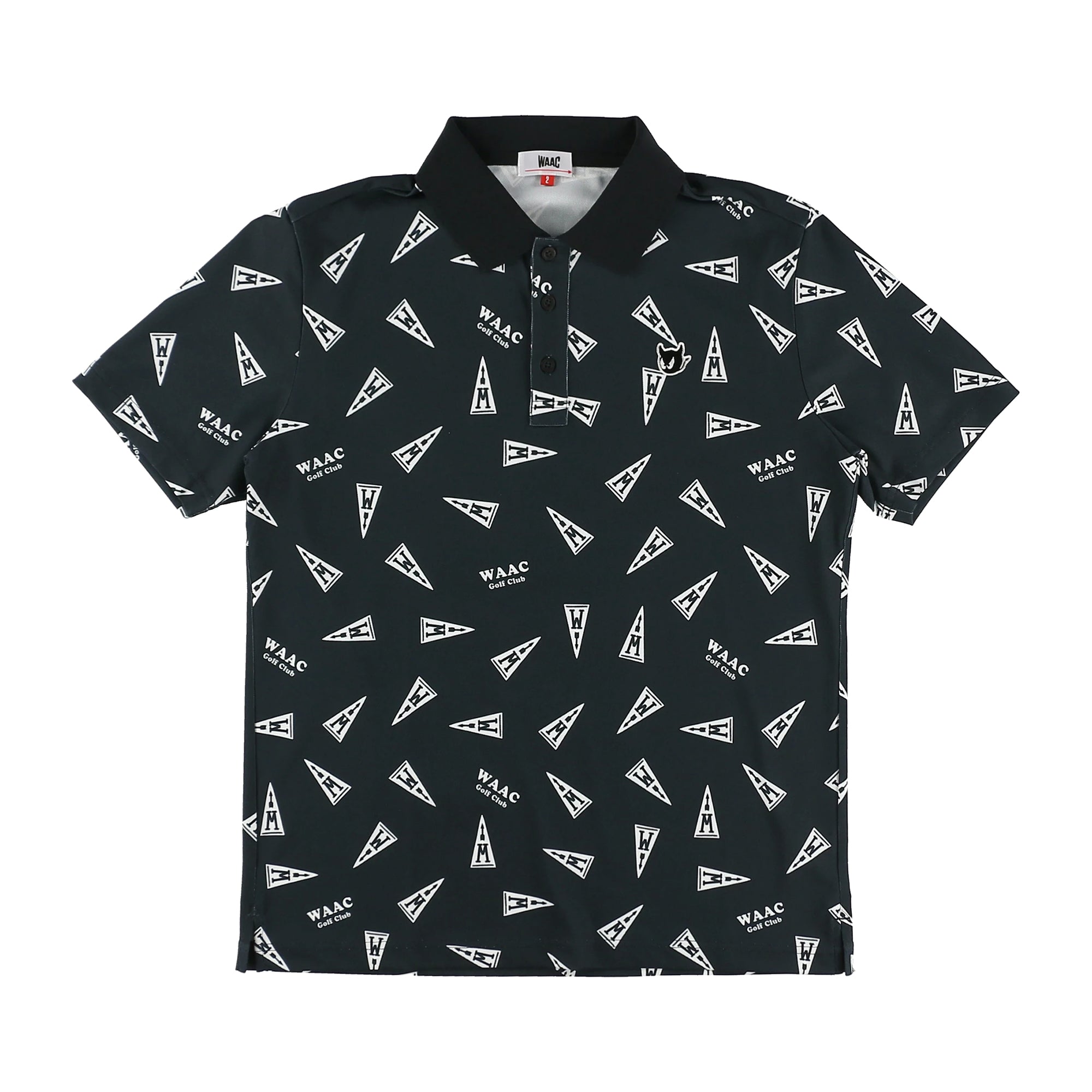 MENS ECOストレッチカノコ 半袖シャツ ブラック/072234020