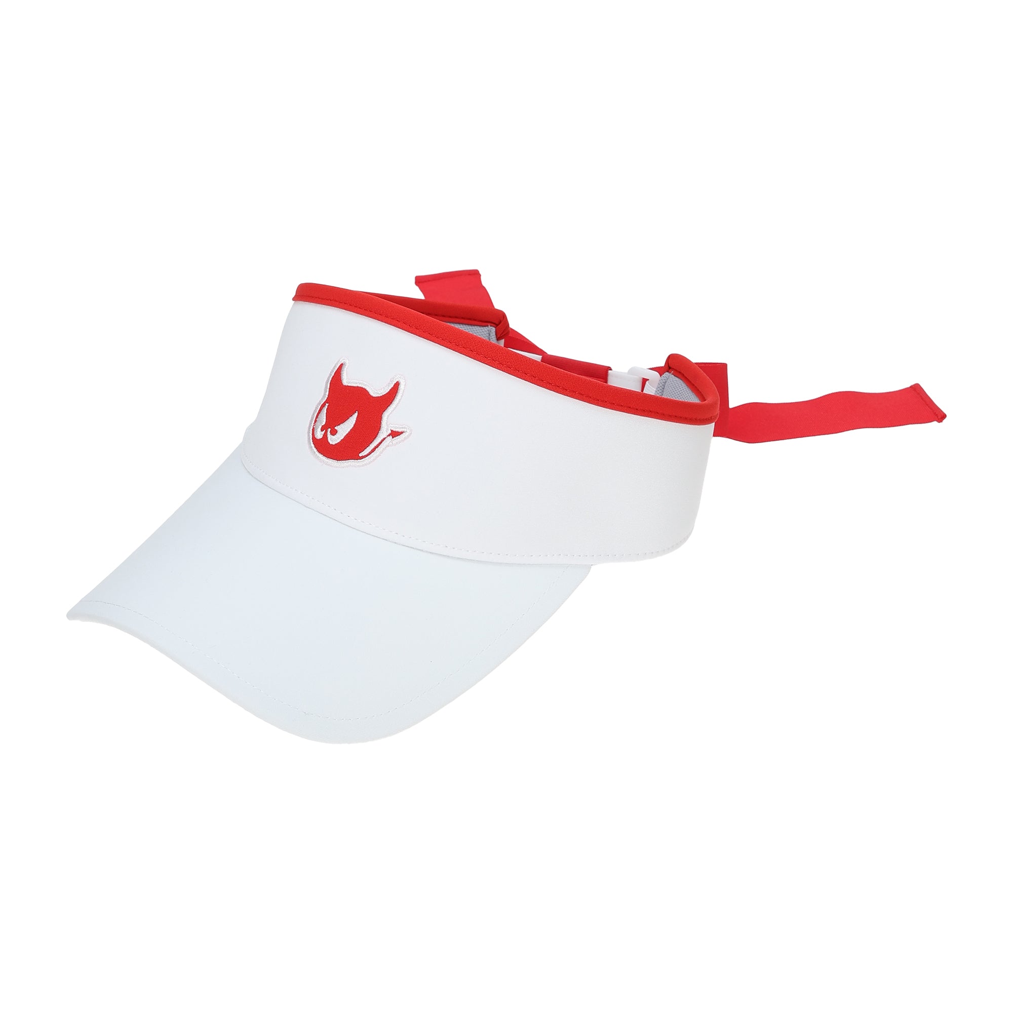 WOMEN リボンバイザー レッド