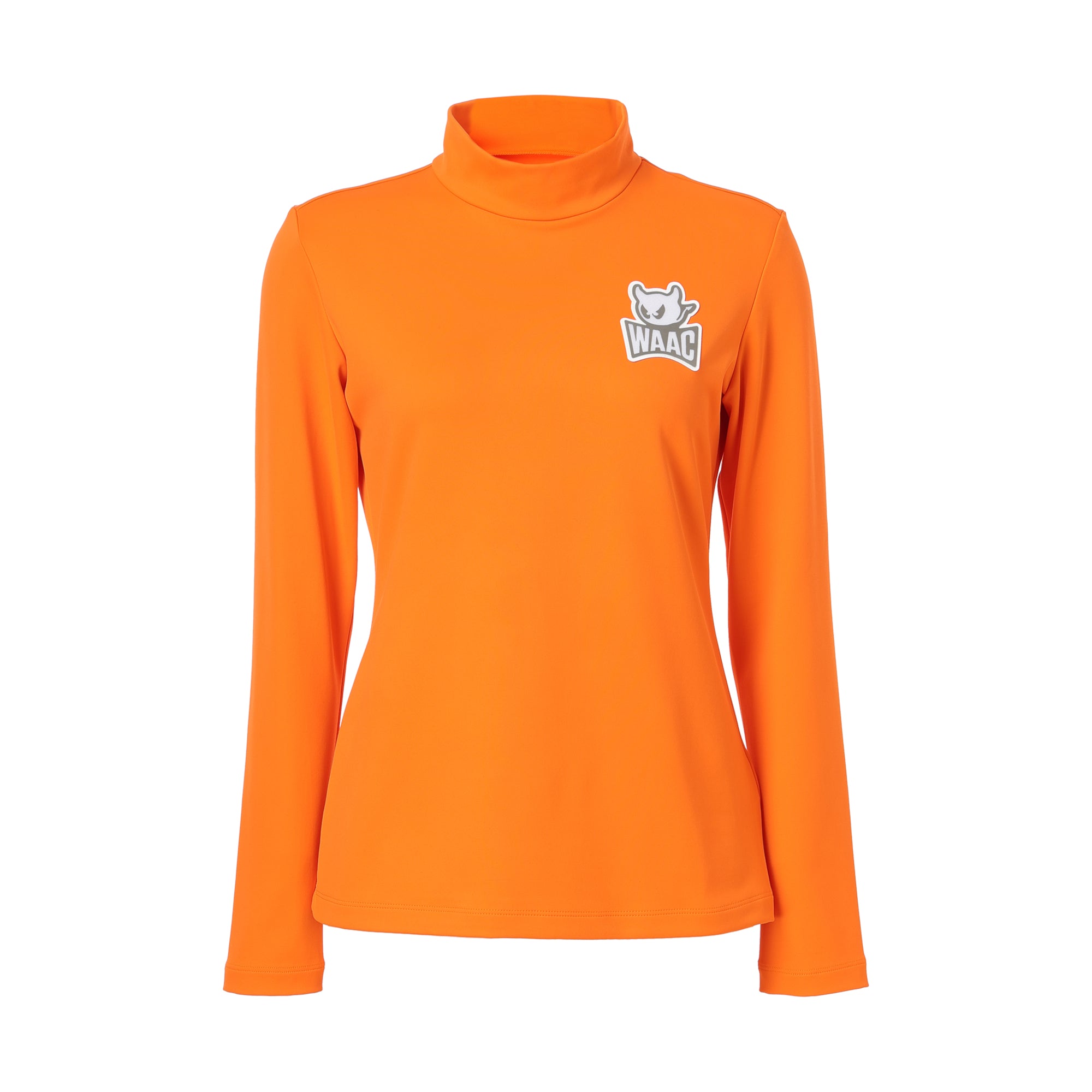 WOMENS PLAYERS EDITION BASIC裏起毛ベア天竺 長袖モックネック オレンジ/072244052