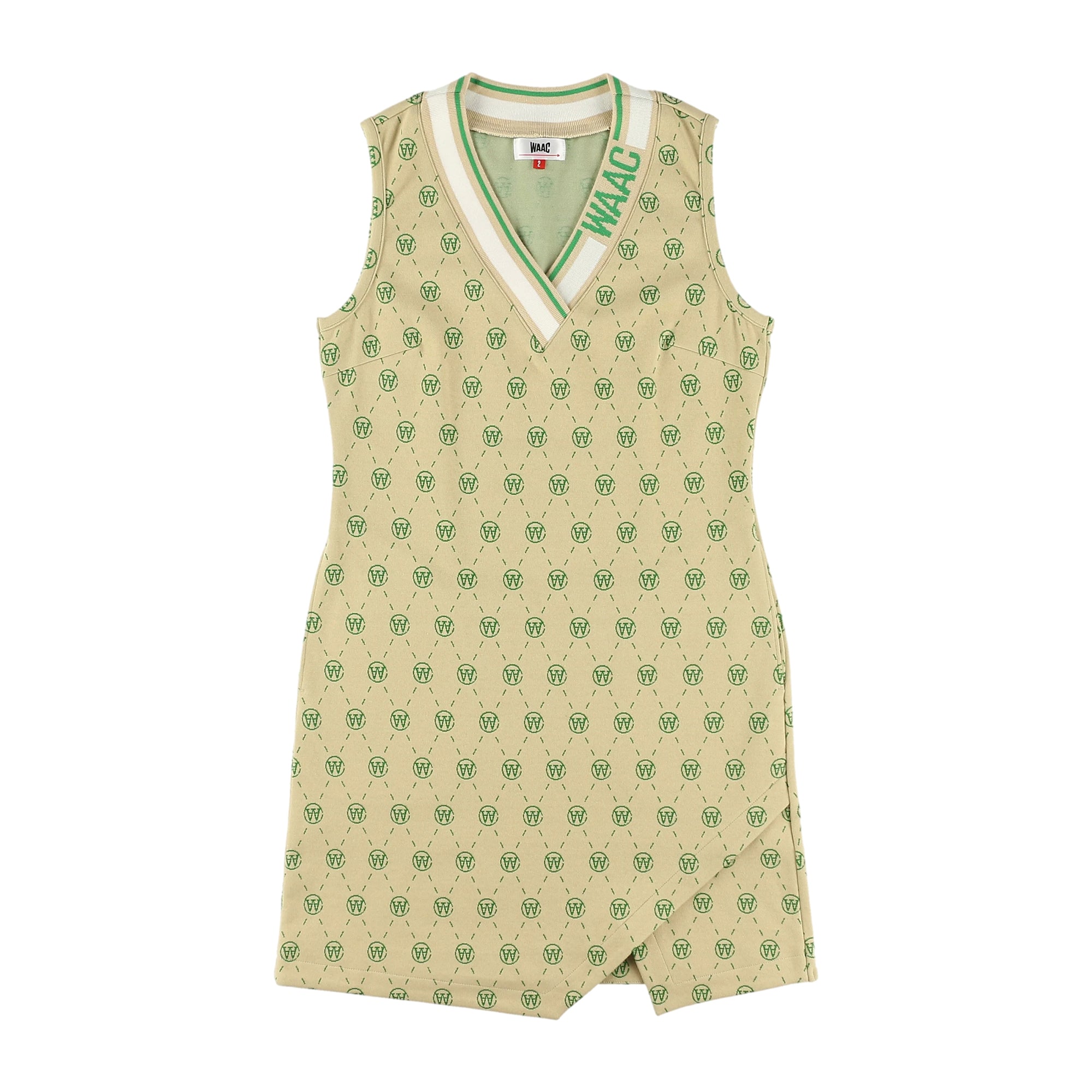 WOMENS サークルロゴストレッチJQD ワンピース サンドベージュ/072234570
