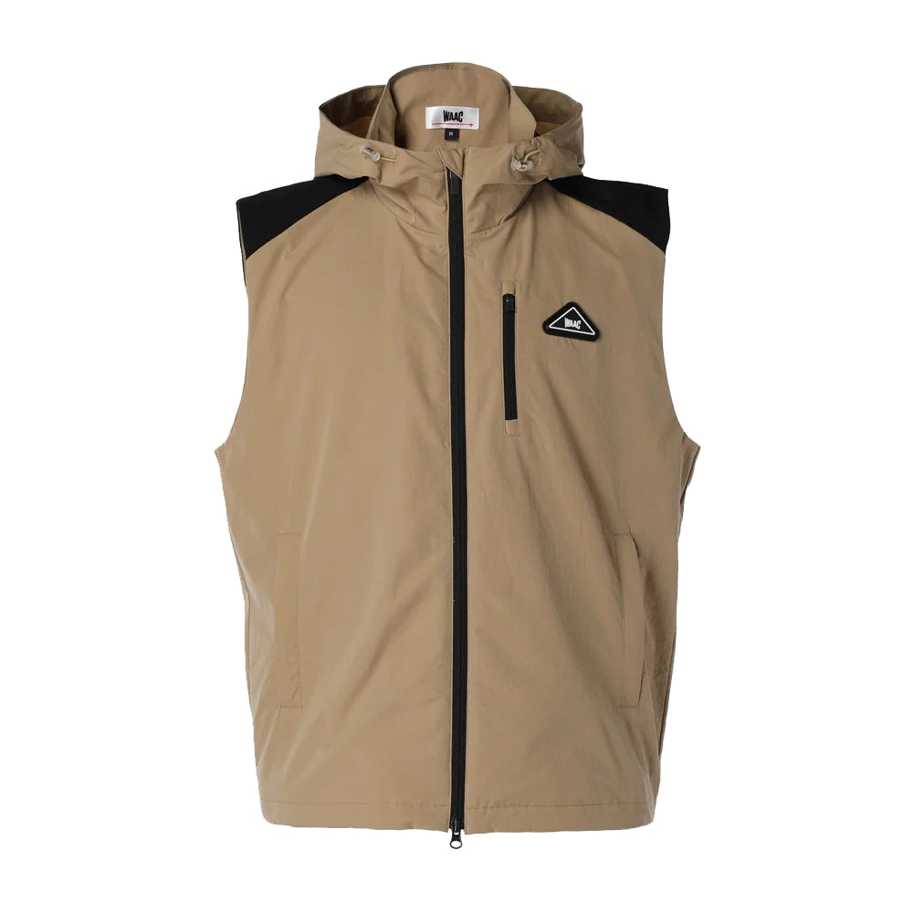 XSサイズ☆WAAC GOLF 韓国☆FW　ベストジャケット WOMENS ジップアップベスト ブラック/072342251