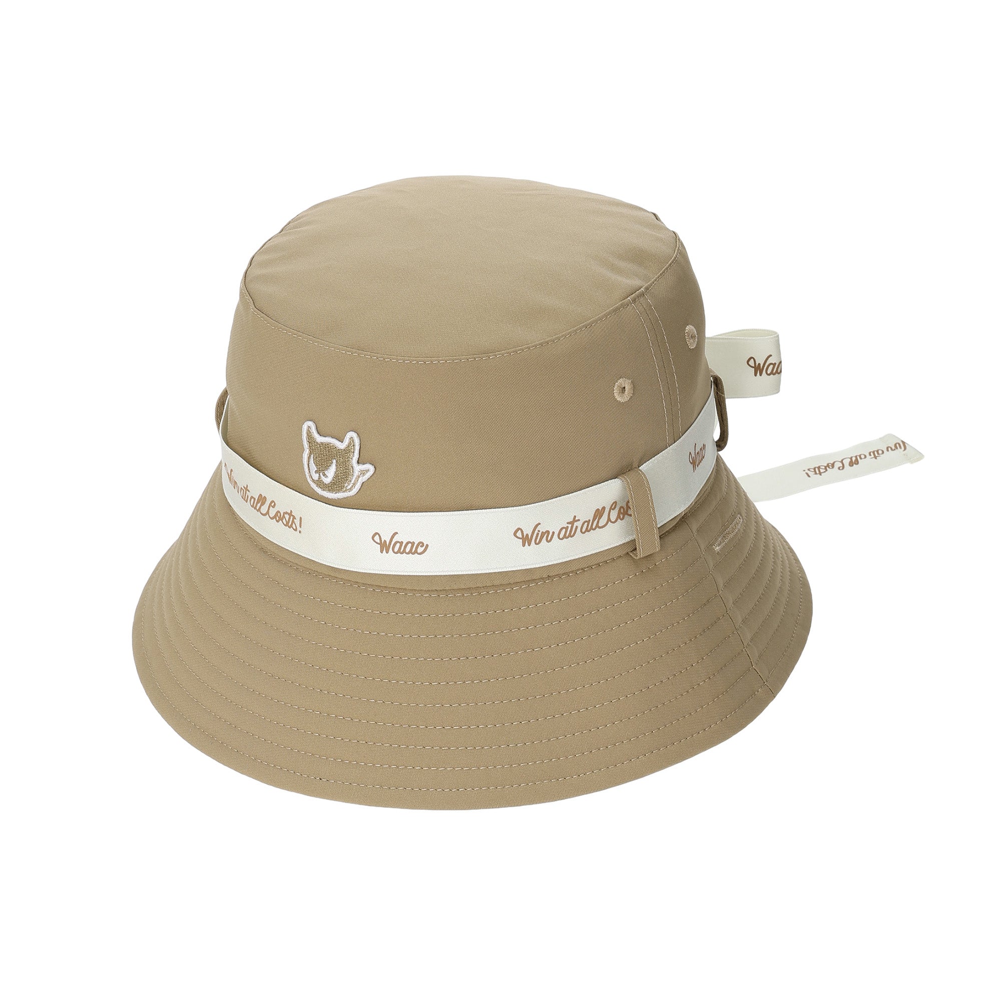 UNISEX リボンバケットハット ベージュ