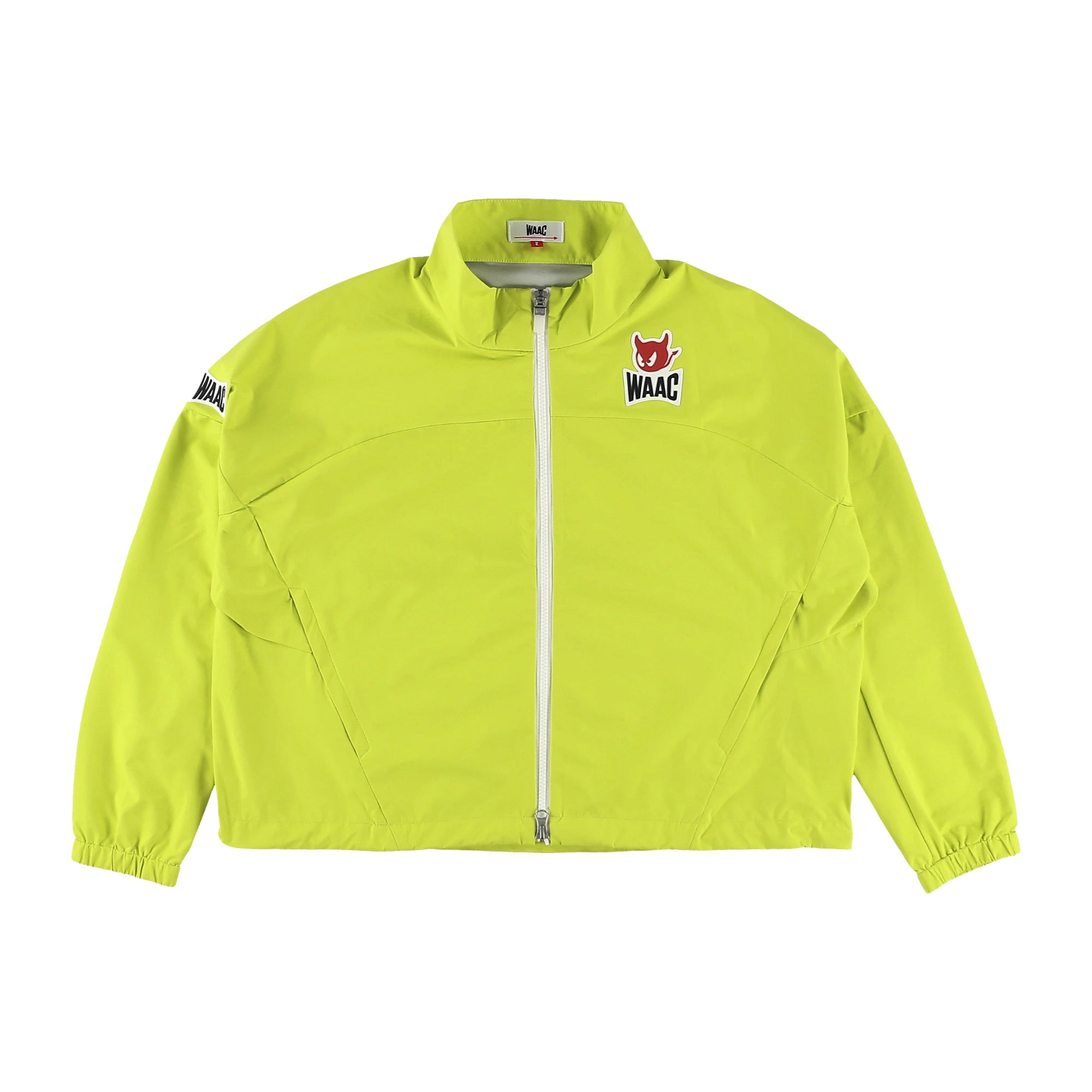 WOMEN 2.5層ラミネートストレッチタフタ アウター ライムイエロー