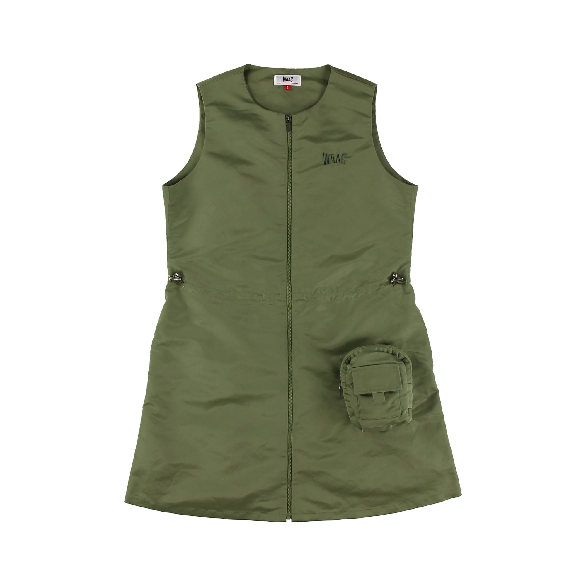 WOMENS ナイロンタフタワンピース オリーブ/072234580