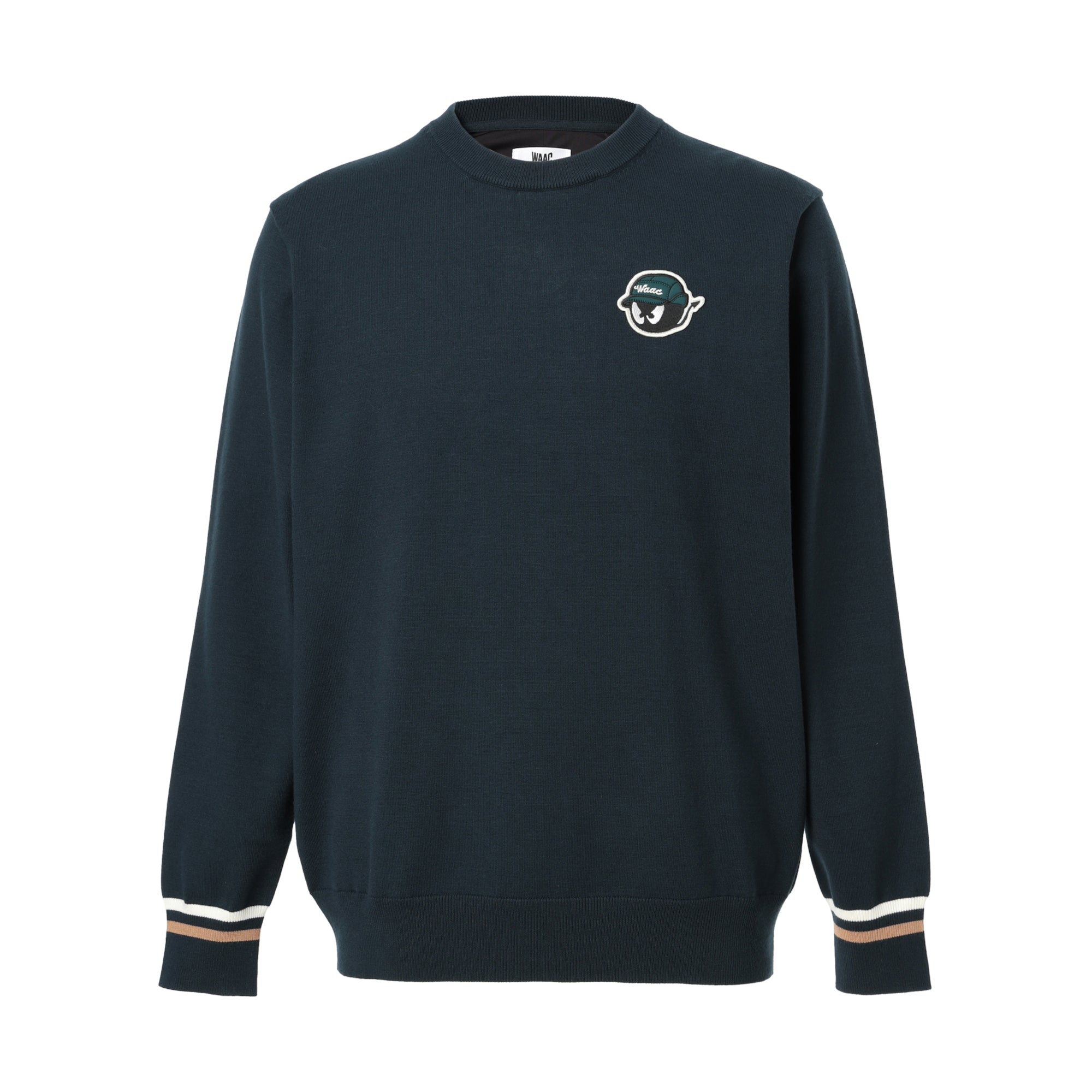 MEN シーズナルソフトタッチニット ダークグリーン