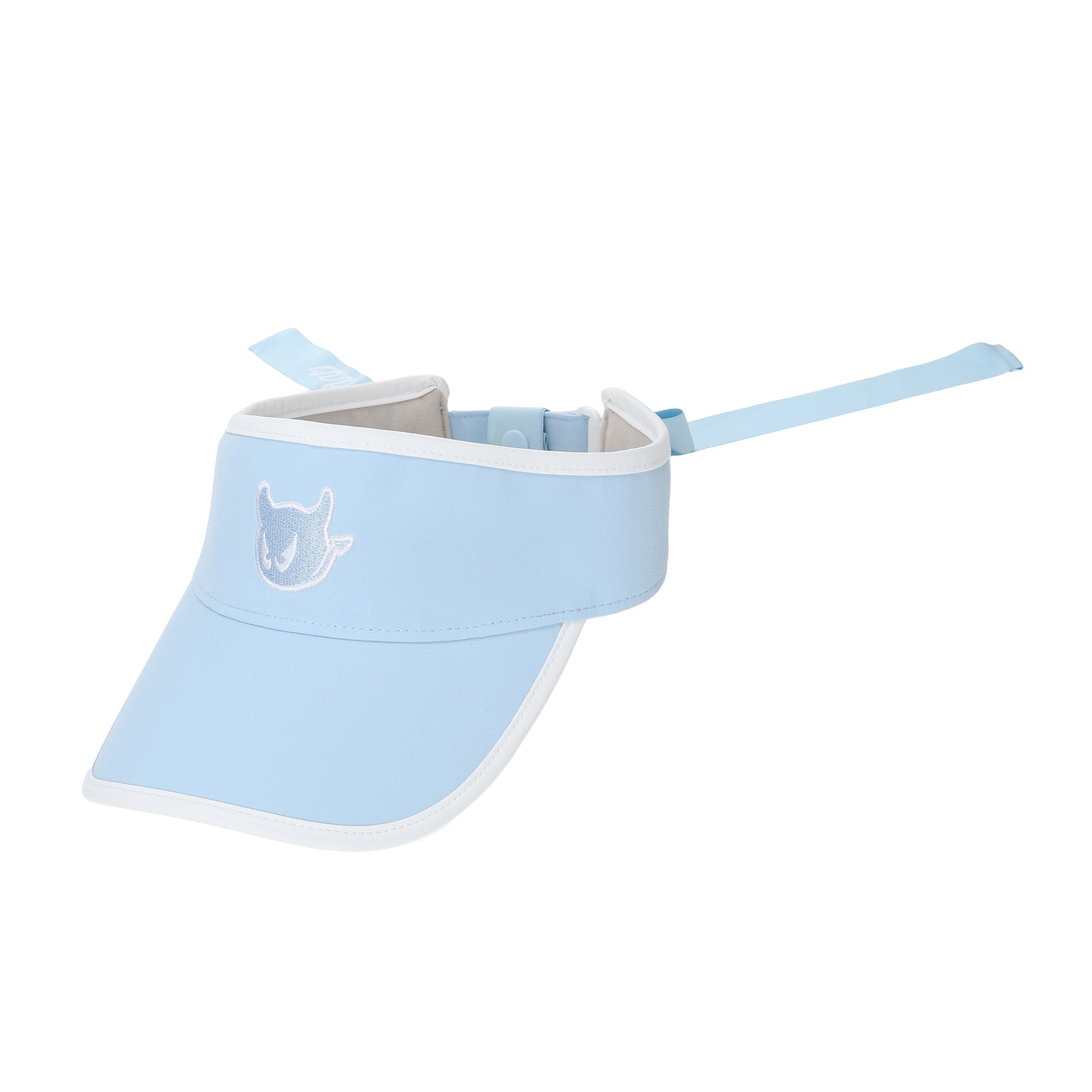 UNISEX リボン付きバイザー ライトブルー