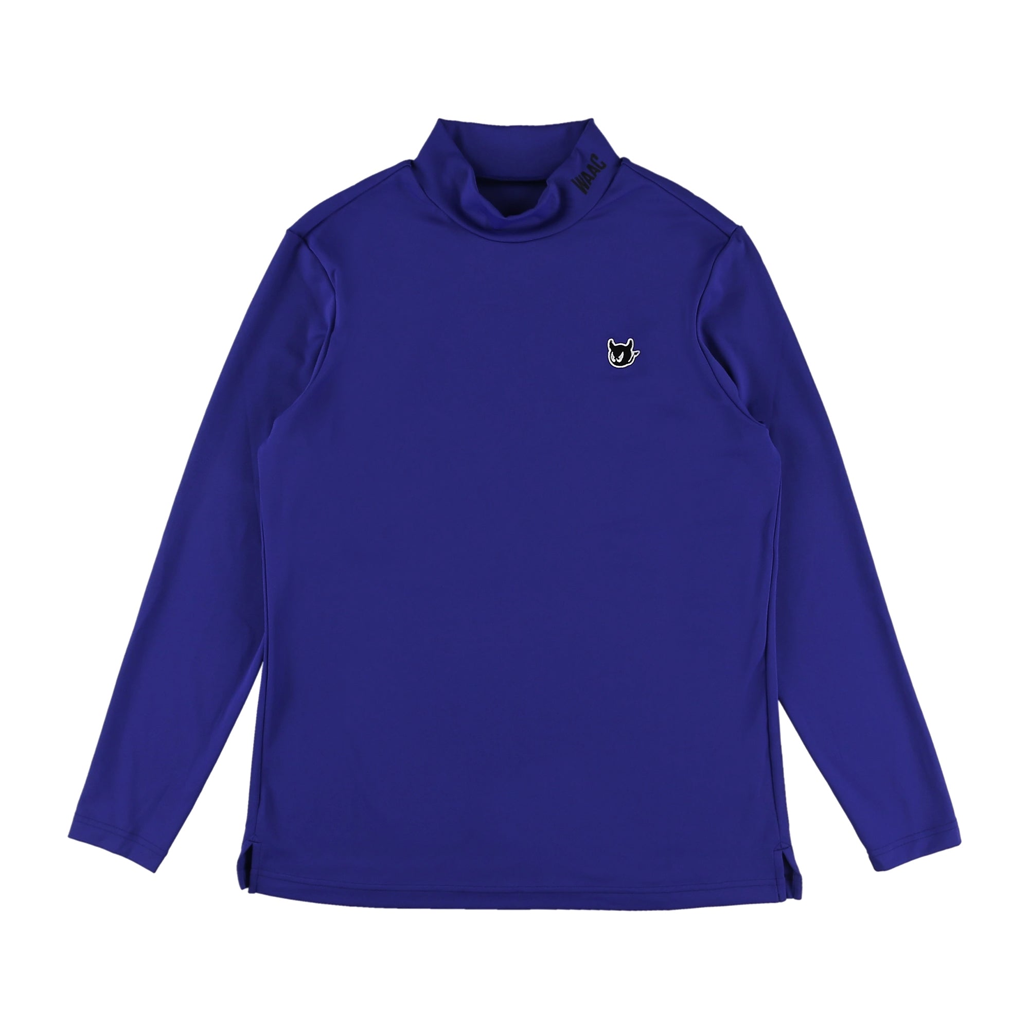 MEN Basicベア天竺 長袖モックネック ロイヤルブルー