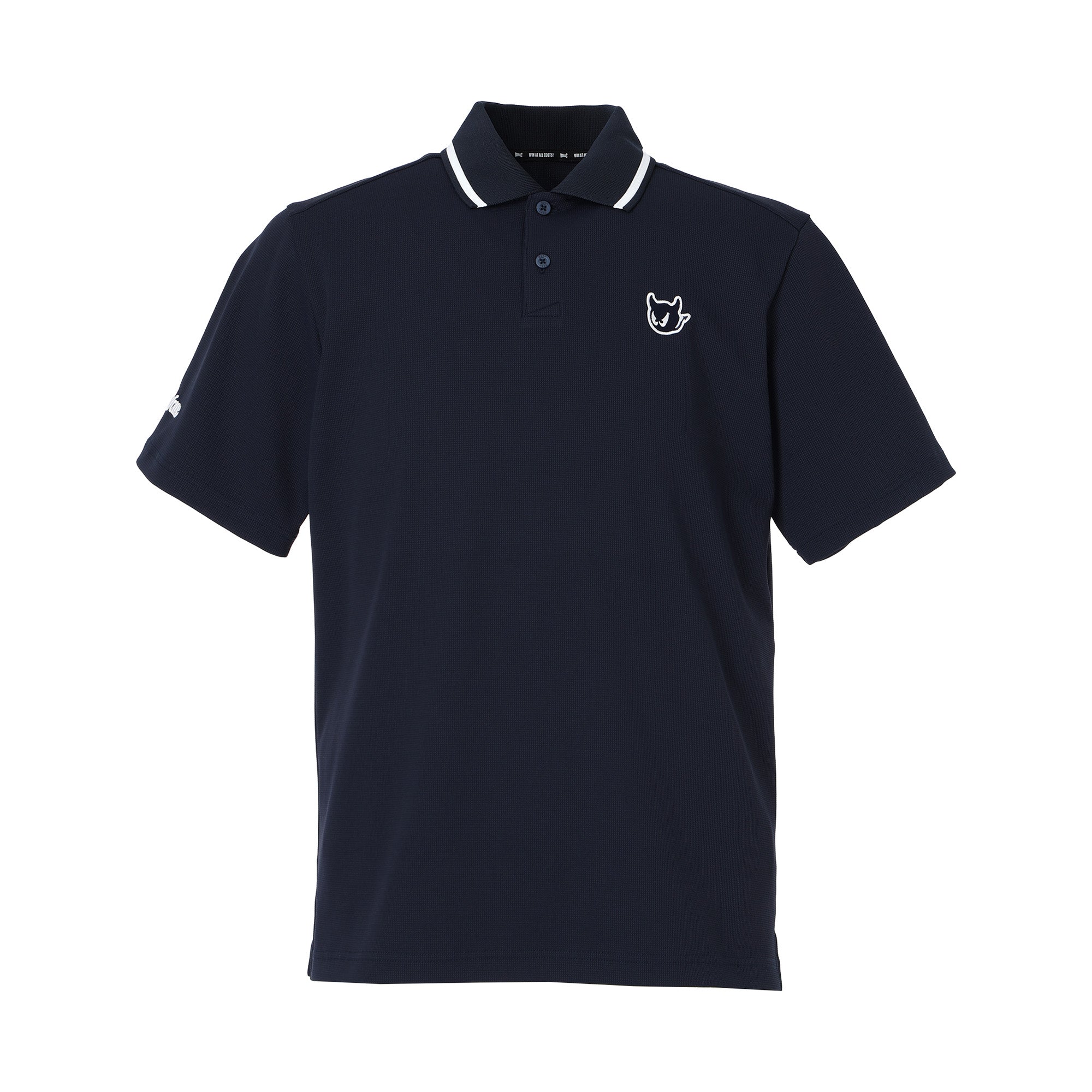 MEN サスティナブル ワッフルピケポロシャツ ネイビー