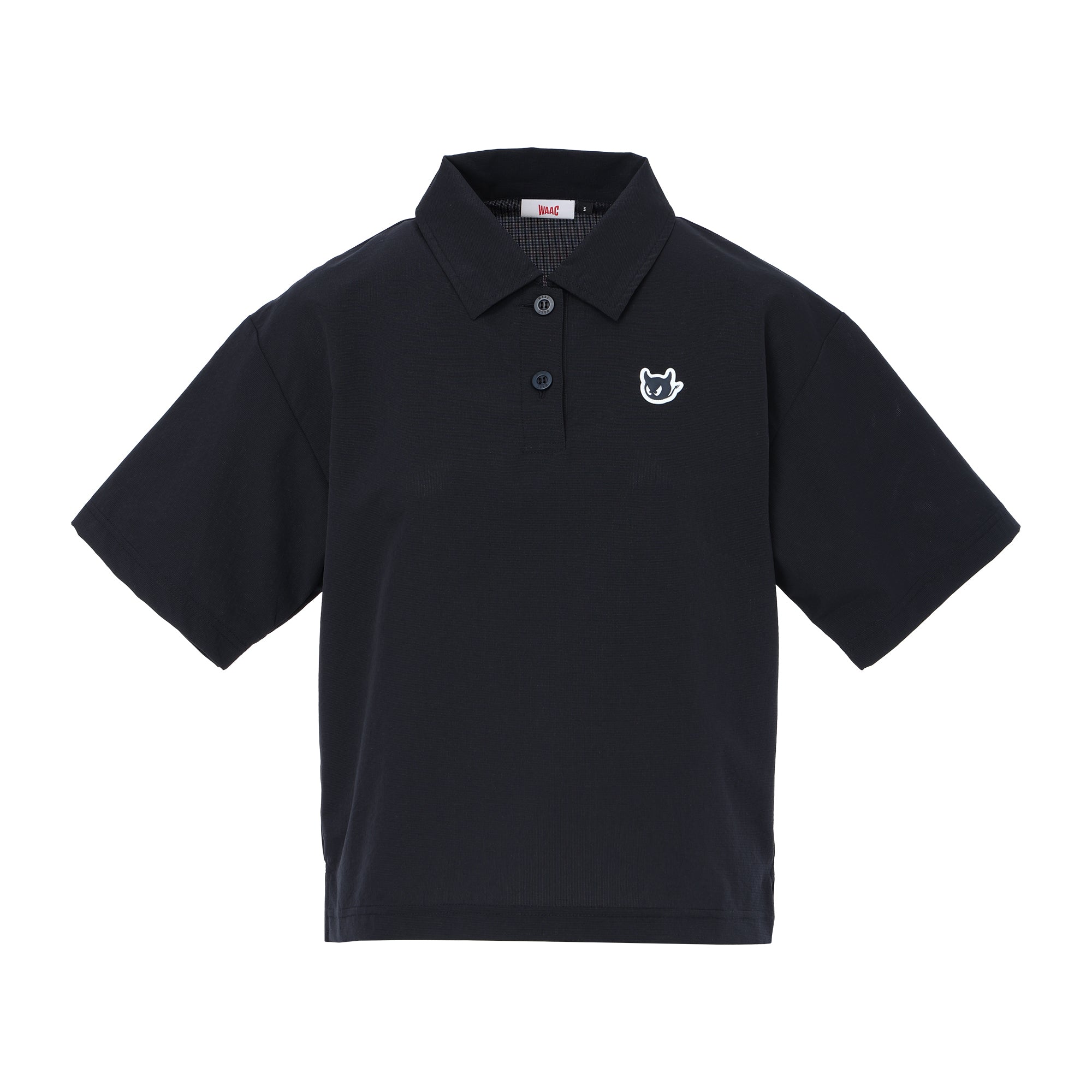 WOMEN COOLDOTSミニリップストップ ハーフジップ ネイビー