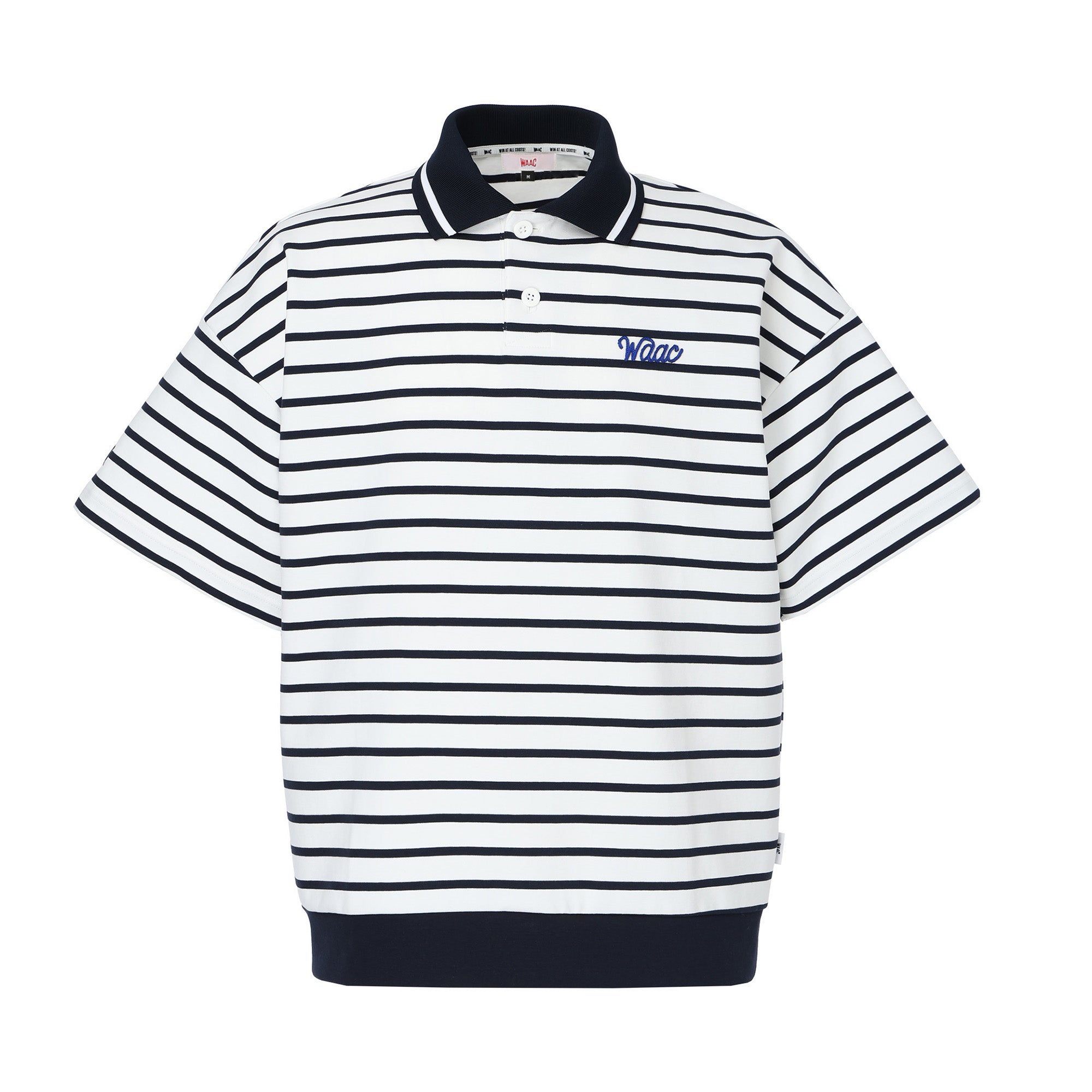 MEN ライトストレッチポンチ ポロシャツ ボーダー