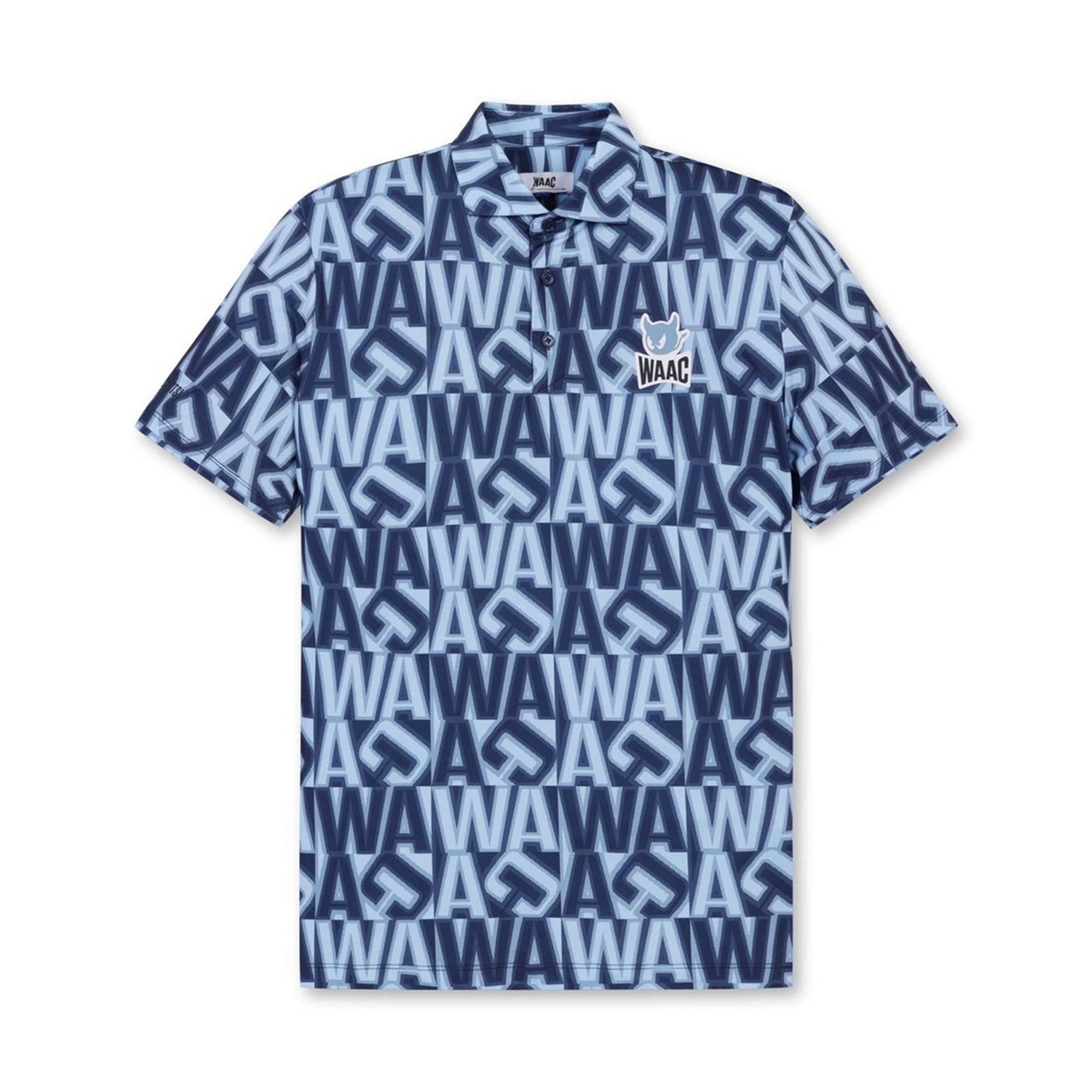 【WEB限定】MEN スクエアロゴポロシャツ ネイビー