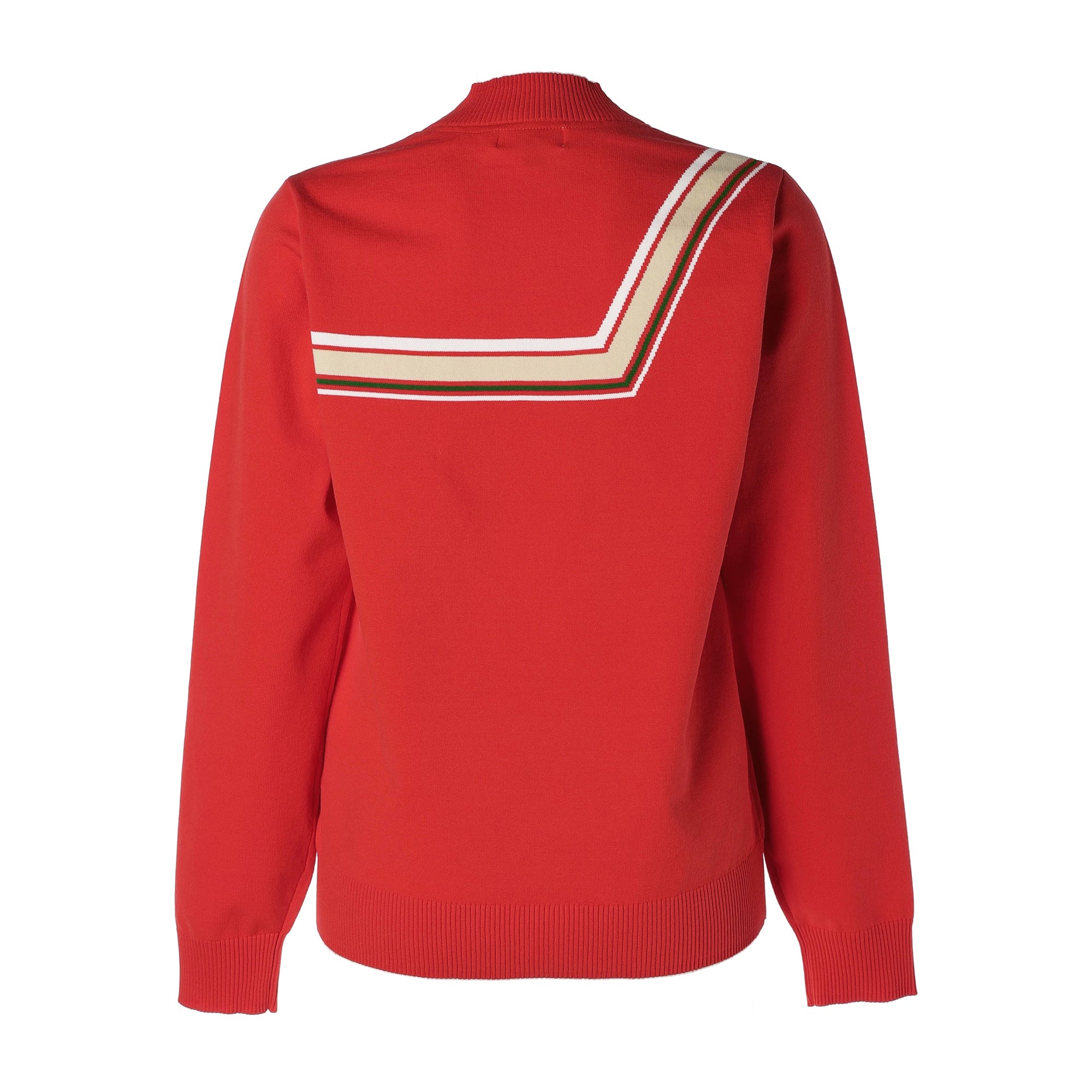 WOMENS 変形ボーダーニット 長袖プルオーバー オレンジ/072242760