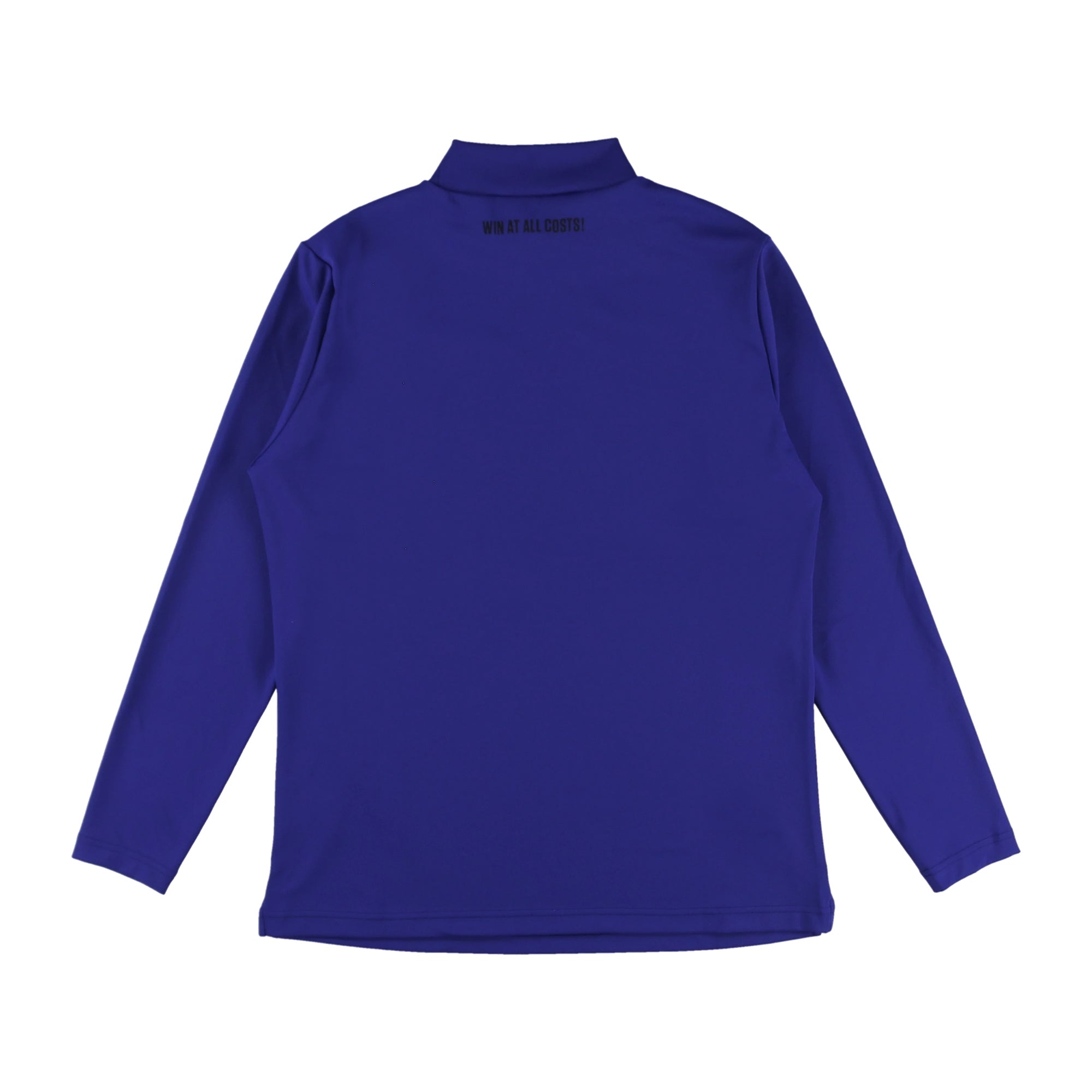 MEN Basicベア天竺 長袖モックネック ロイヤルブルー