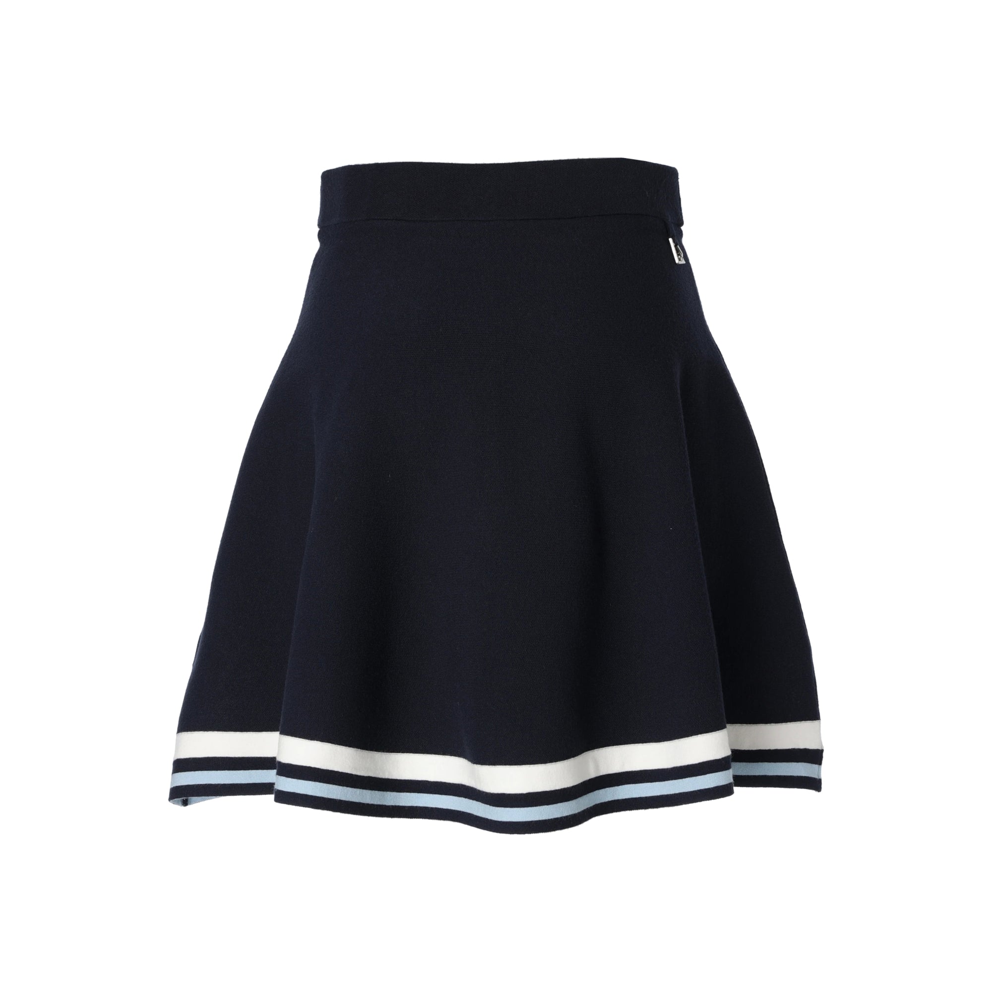 WOMEN カラーラインニットスカート ネイビー