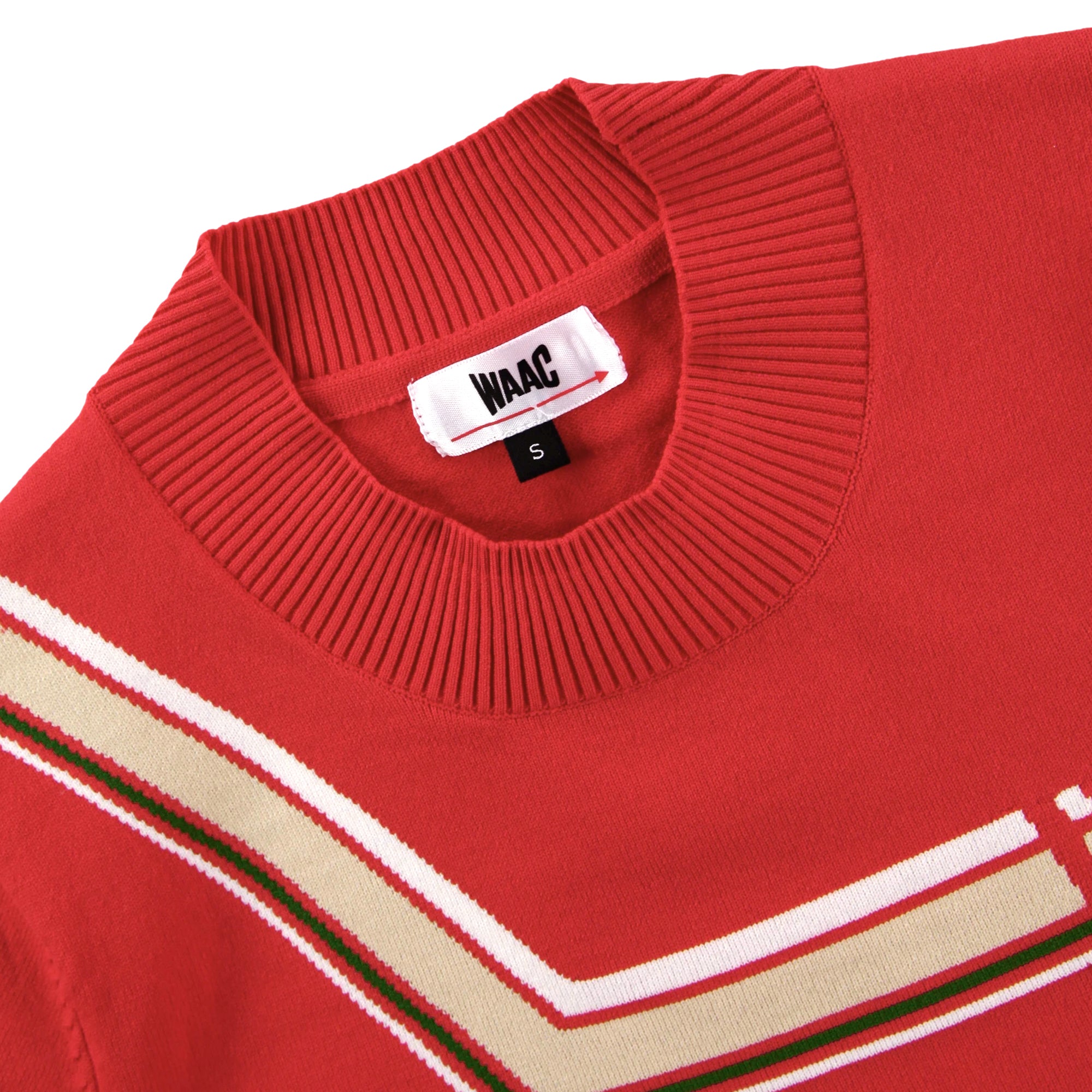 WOMENS 変形ボーダーニット 長袖プルオーバー ホワイト/072242760