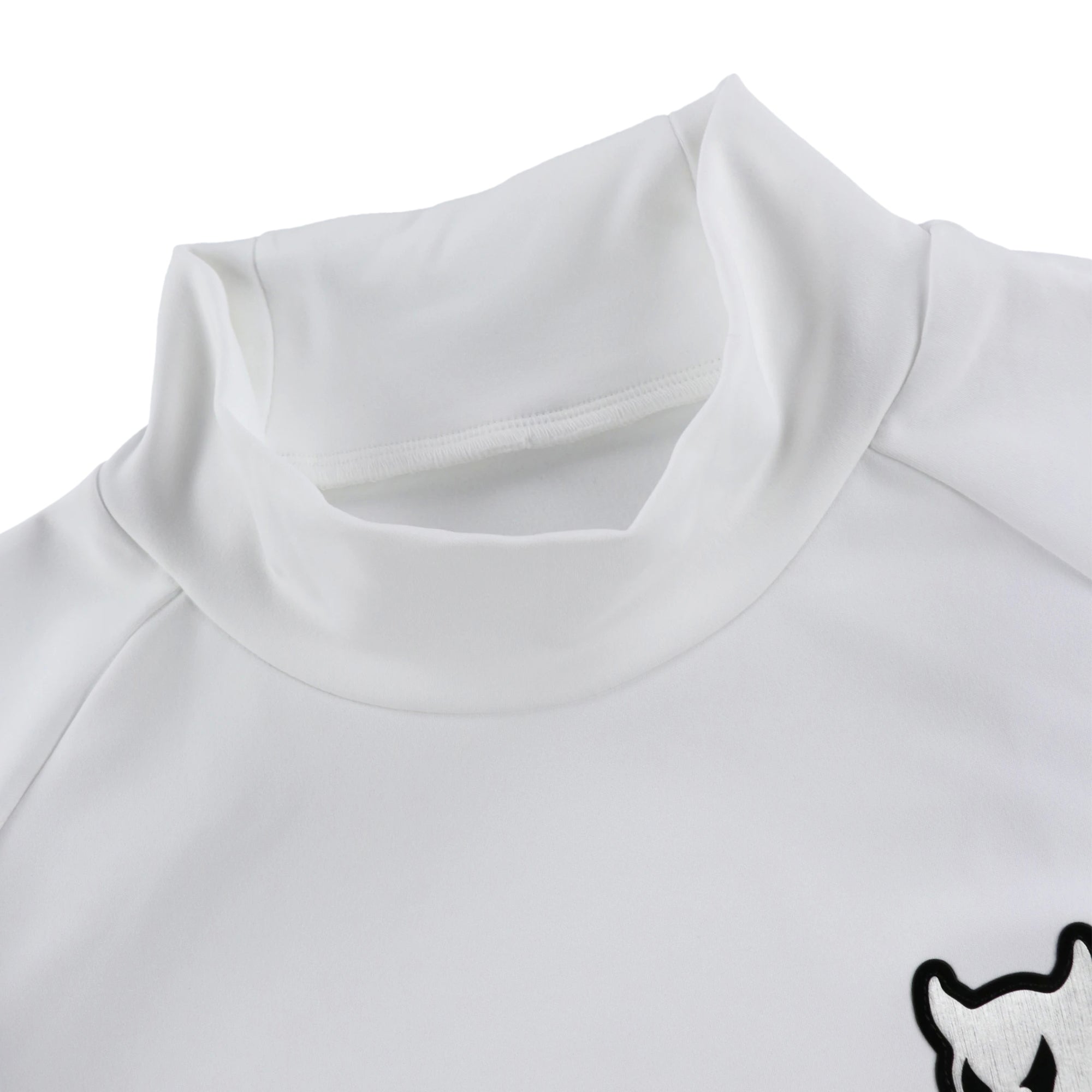 WOMEN Basic裏起毛ベア天竺 長袖モックネック ブラック