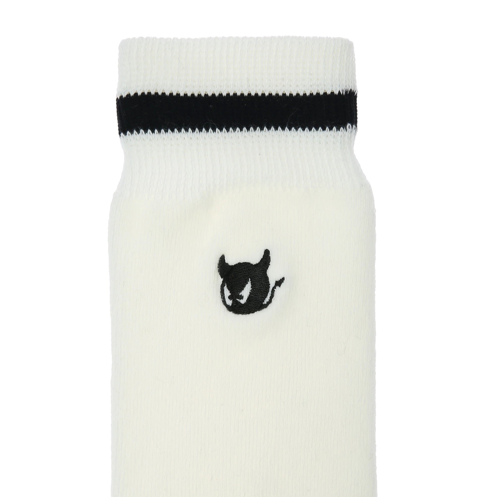 WOMEN パークリン綿混 ニーハイソックス ブラック