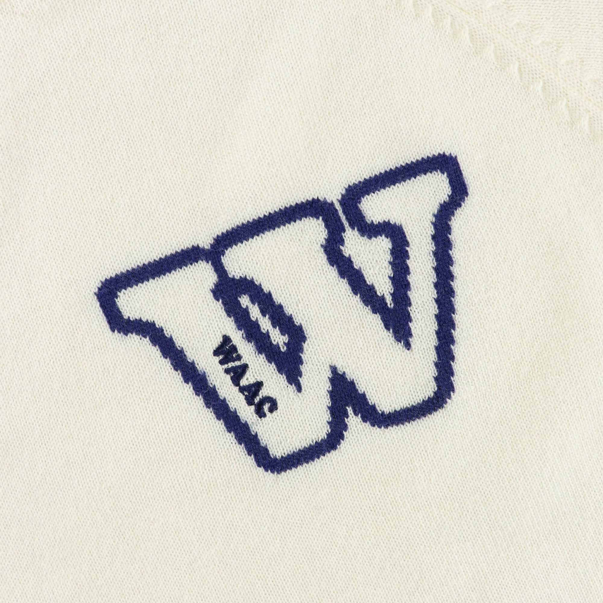 WOMEN CASHWOOL 長袖プルオーバー ホワイト