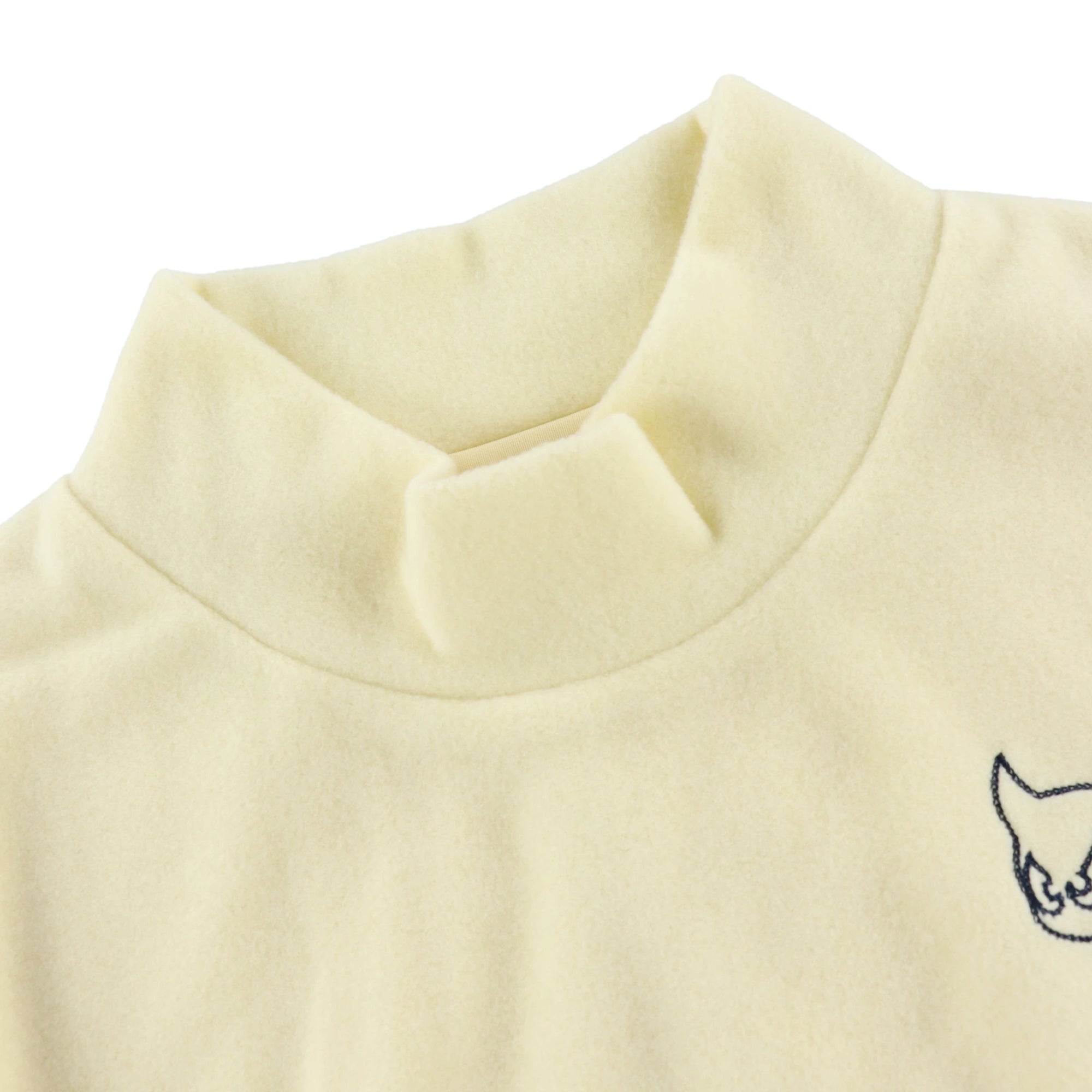 WOMEN トスカーナフリース長袖プルオーバー パウダーイエロー