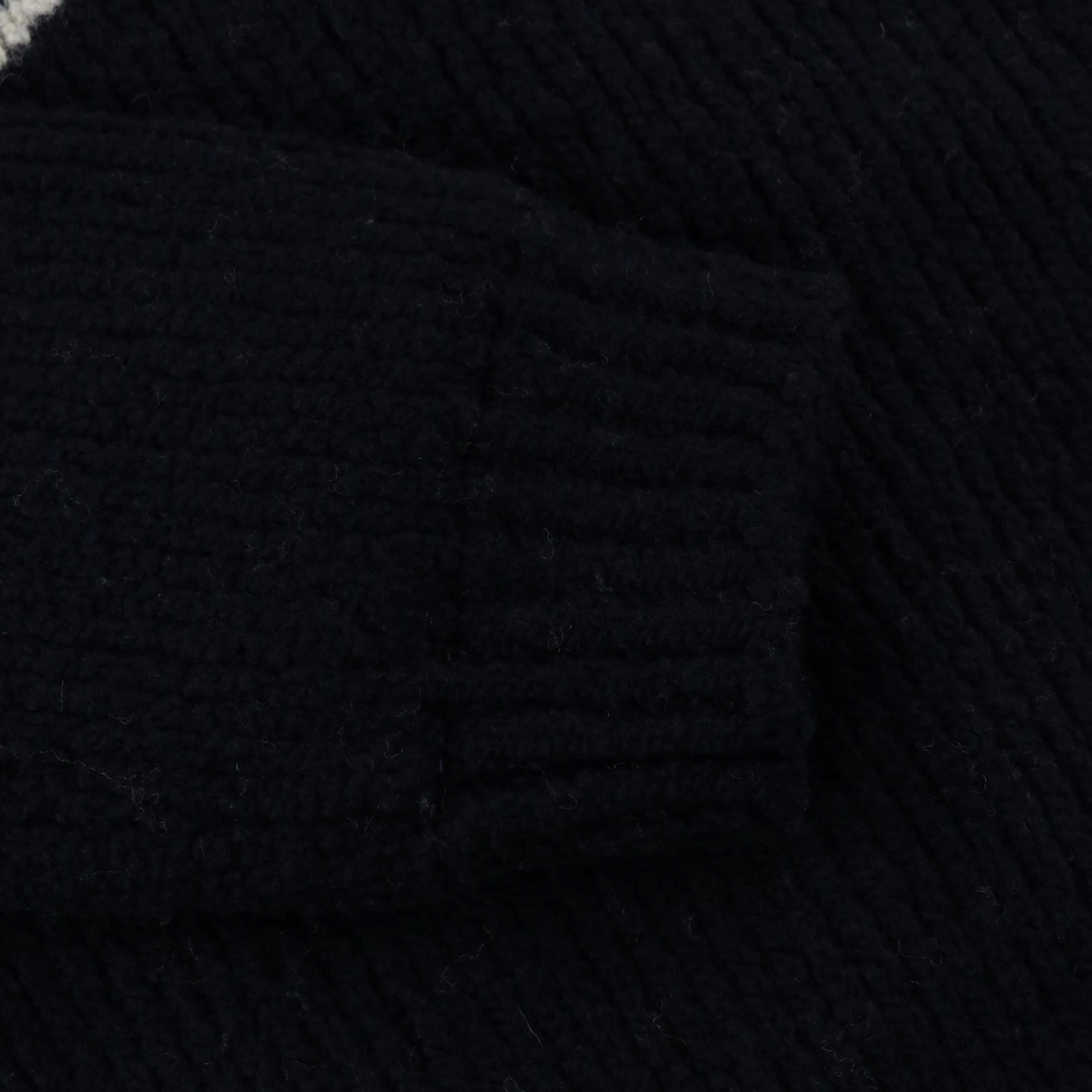 MEN ローゲージニット長袖プルオーバー ネイビー