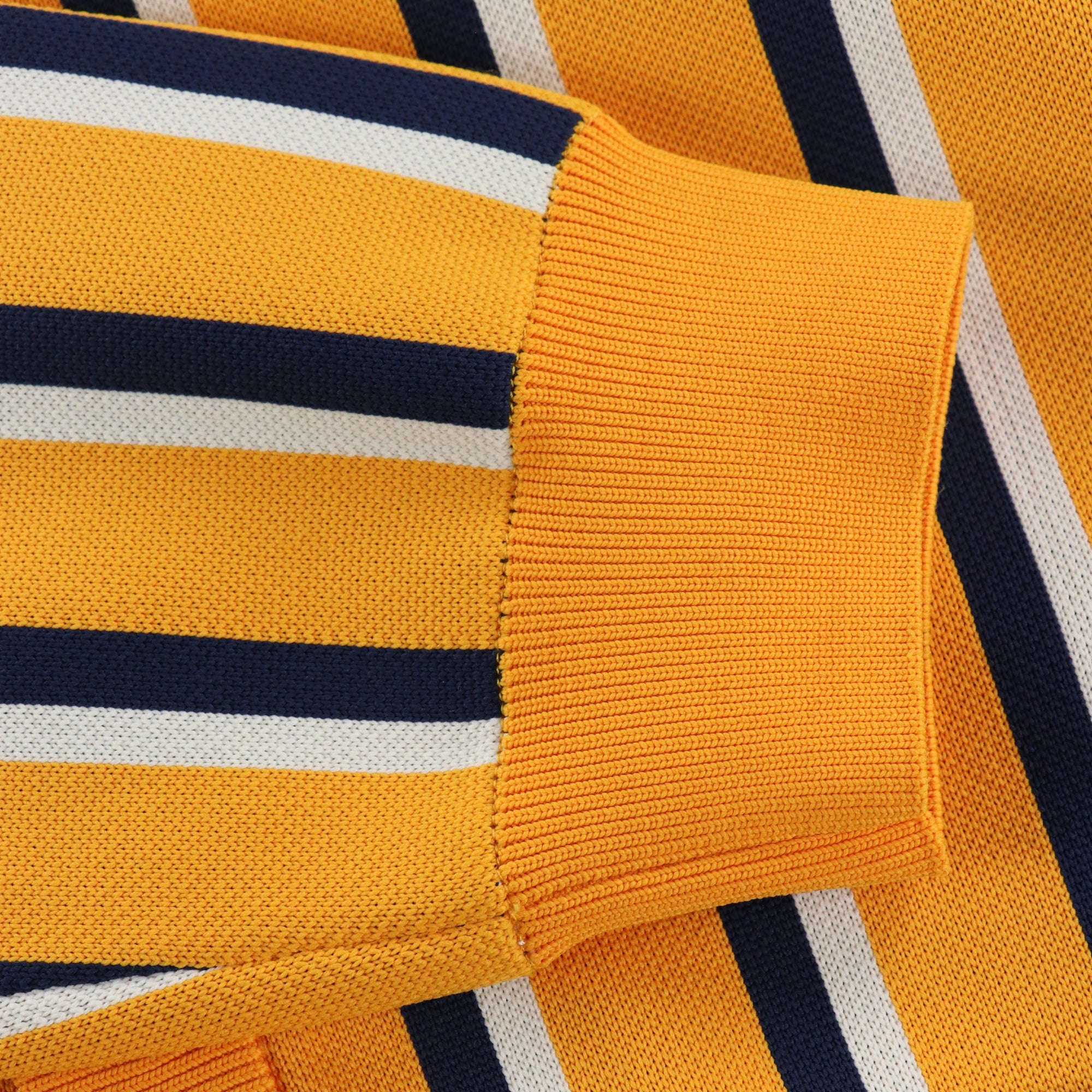 MEN 裏付マイクロスリームカーディガン マスタード