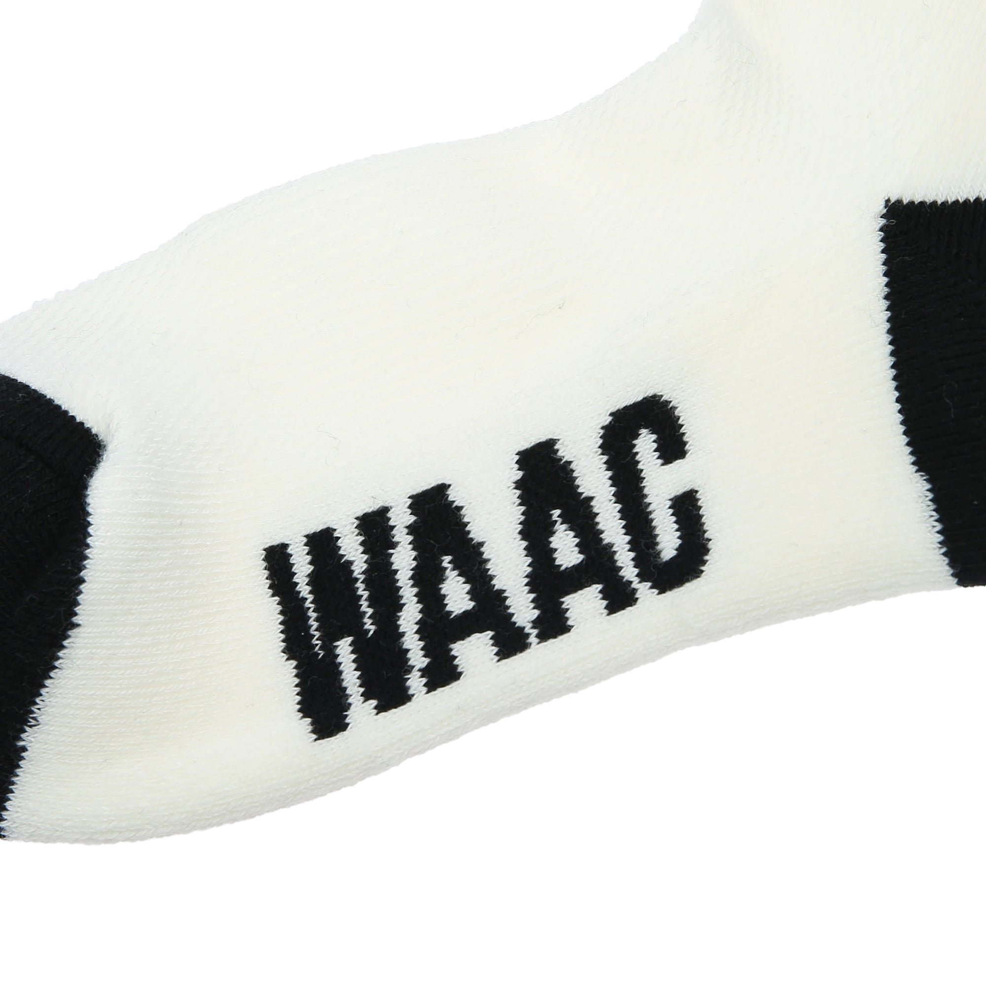 WOMEN パークリン綿混 ニーハイソックス ブラック