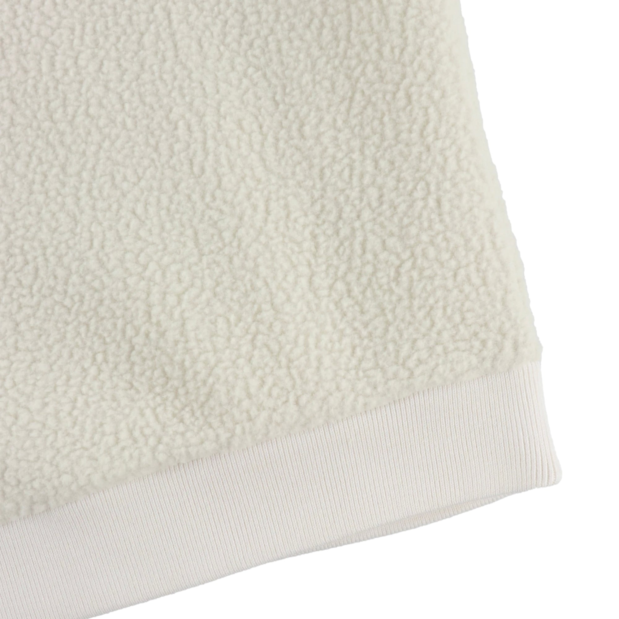 MENS リサイクルボアフリース 長袖プルオーバー ホワイト/072234041