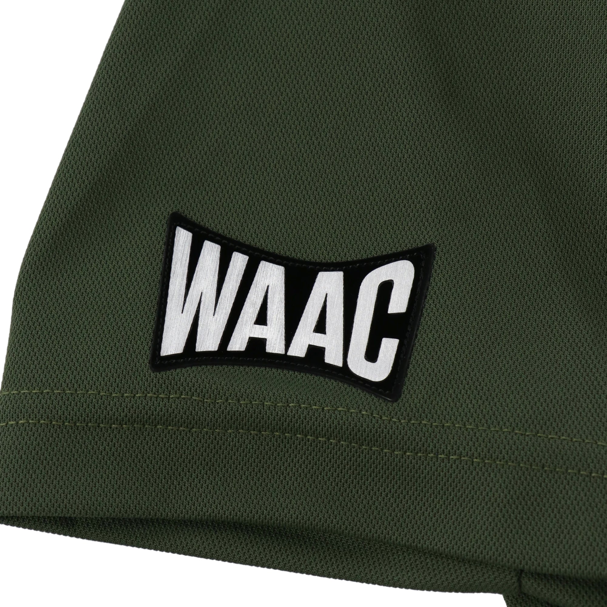 【23AW 新作】MENS バックハニカム 半袖モックネック ホワイト/072234001