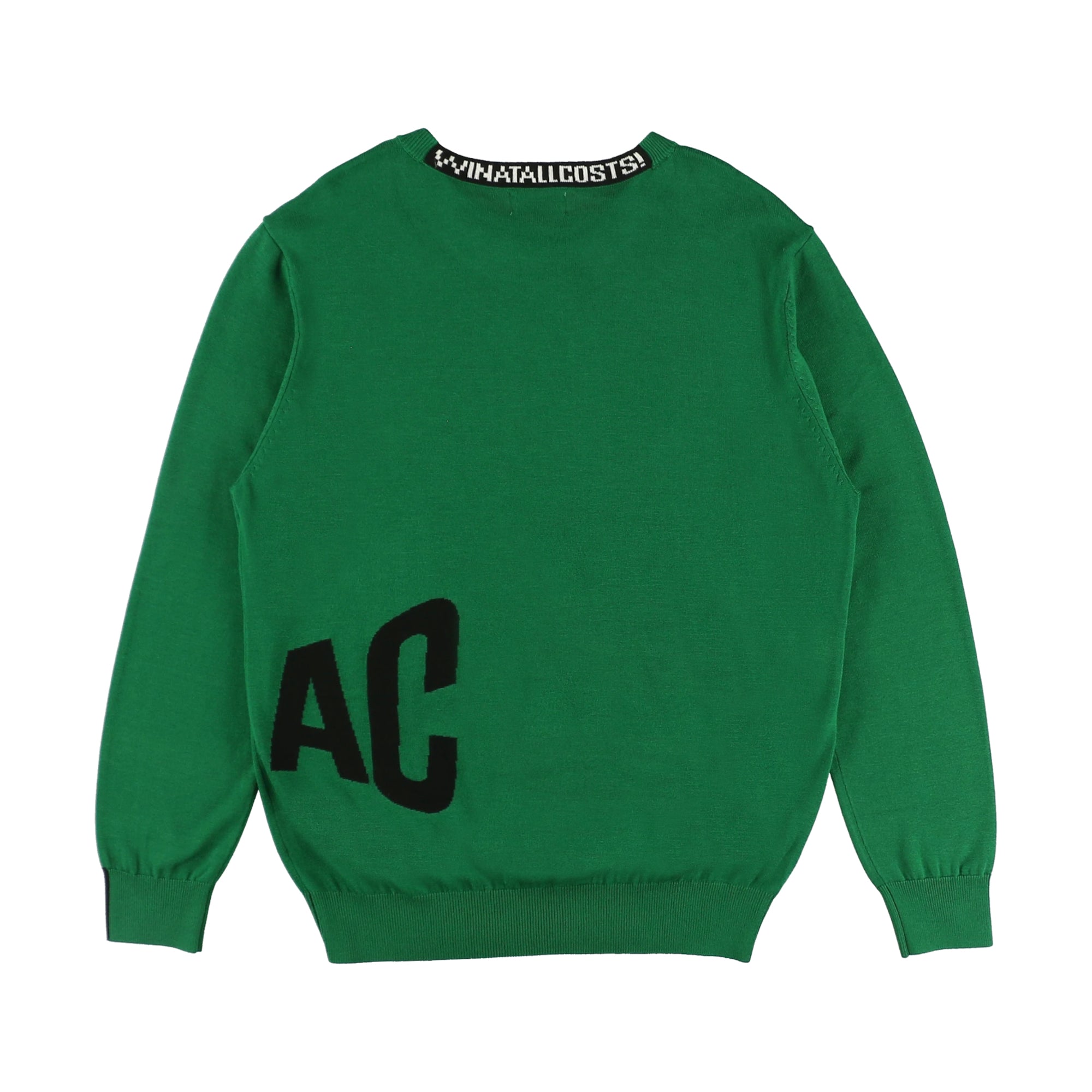 MENS Moistニット 長袖プルオーバー グリーン/072234720