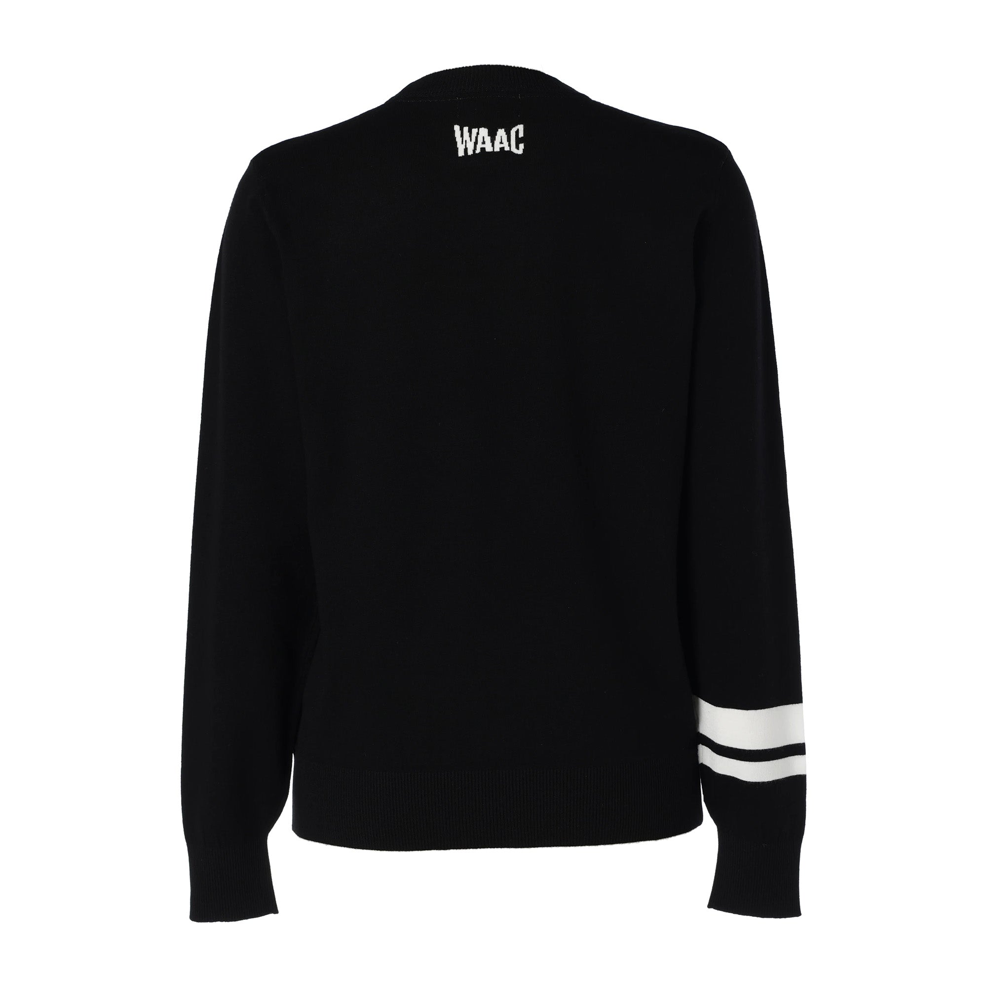 WOMENS ソフトタッチベーシックニット 長袖プルオーバー ブラック/072242762