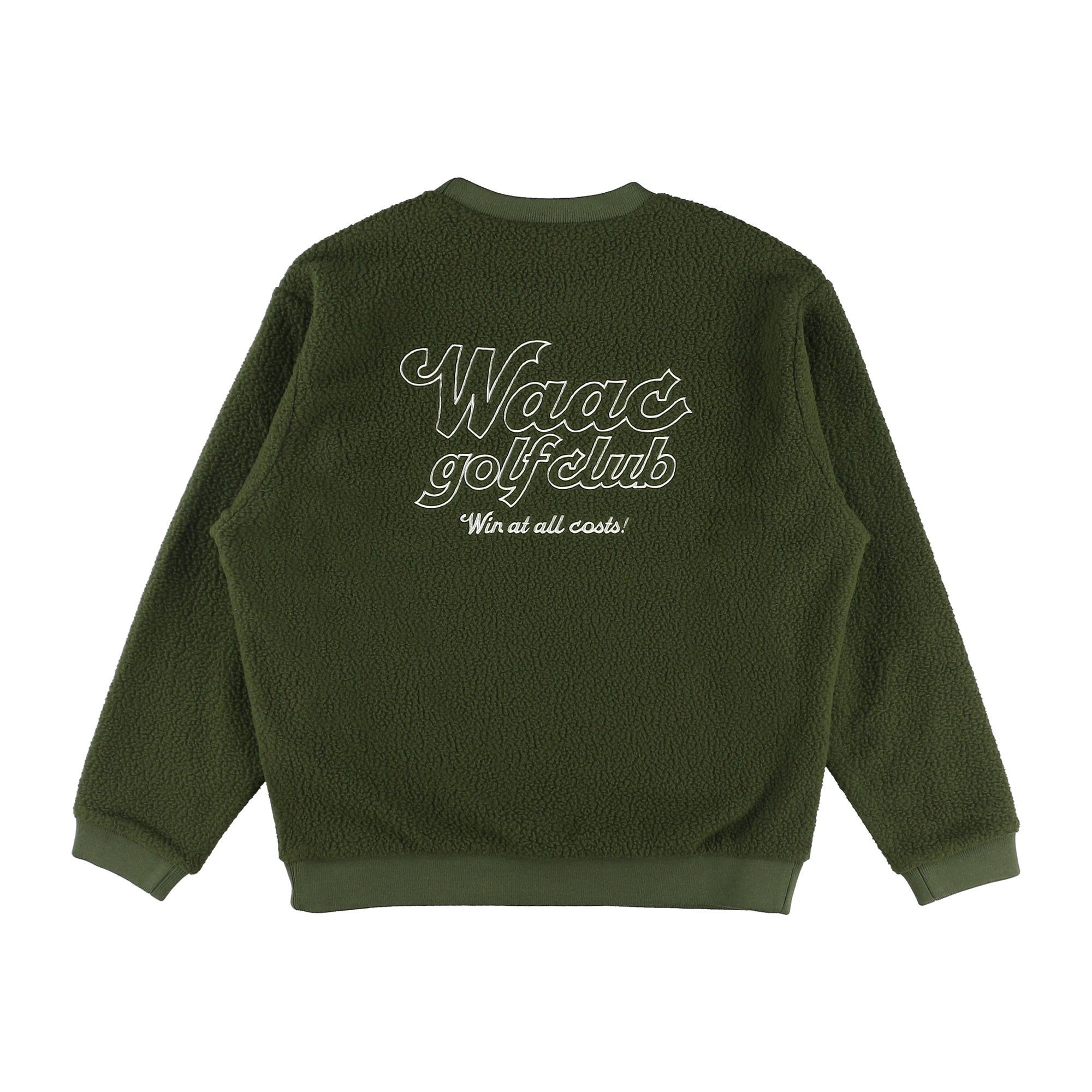 MENS リサイクルボアフリース 長袖プルオーバー オリーブ/072234041