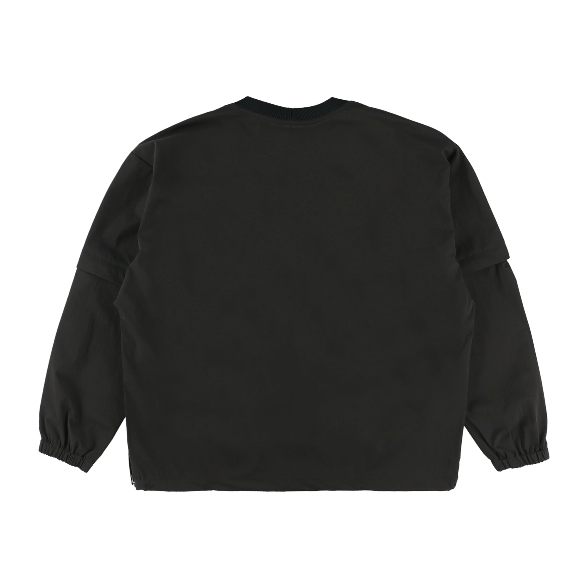 MENS リサイクルナイロン4WAYストレッチ プルオーバー ブラック/072234110