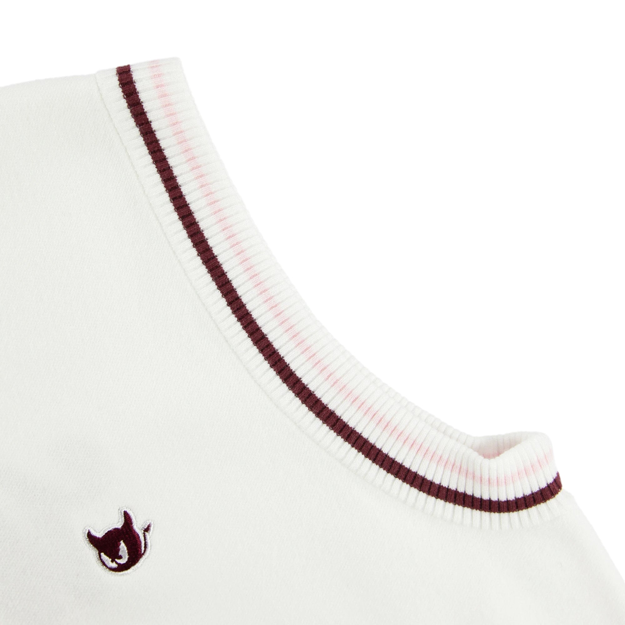 WOMENS カラーラインニットベスト ネイビー/072242780